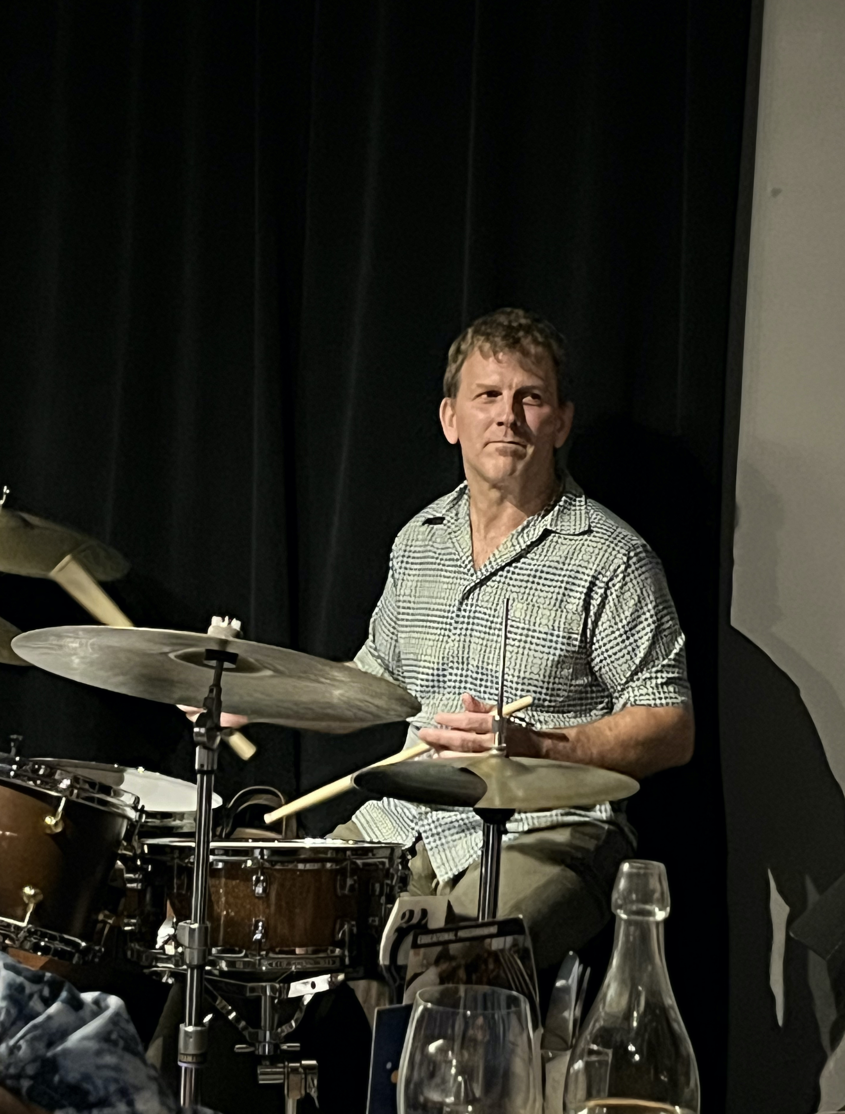 Jon Wikan with the Ingrid Jensen Quintet