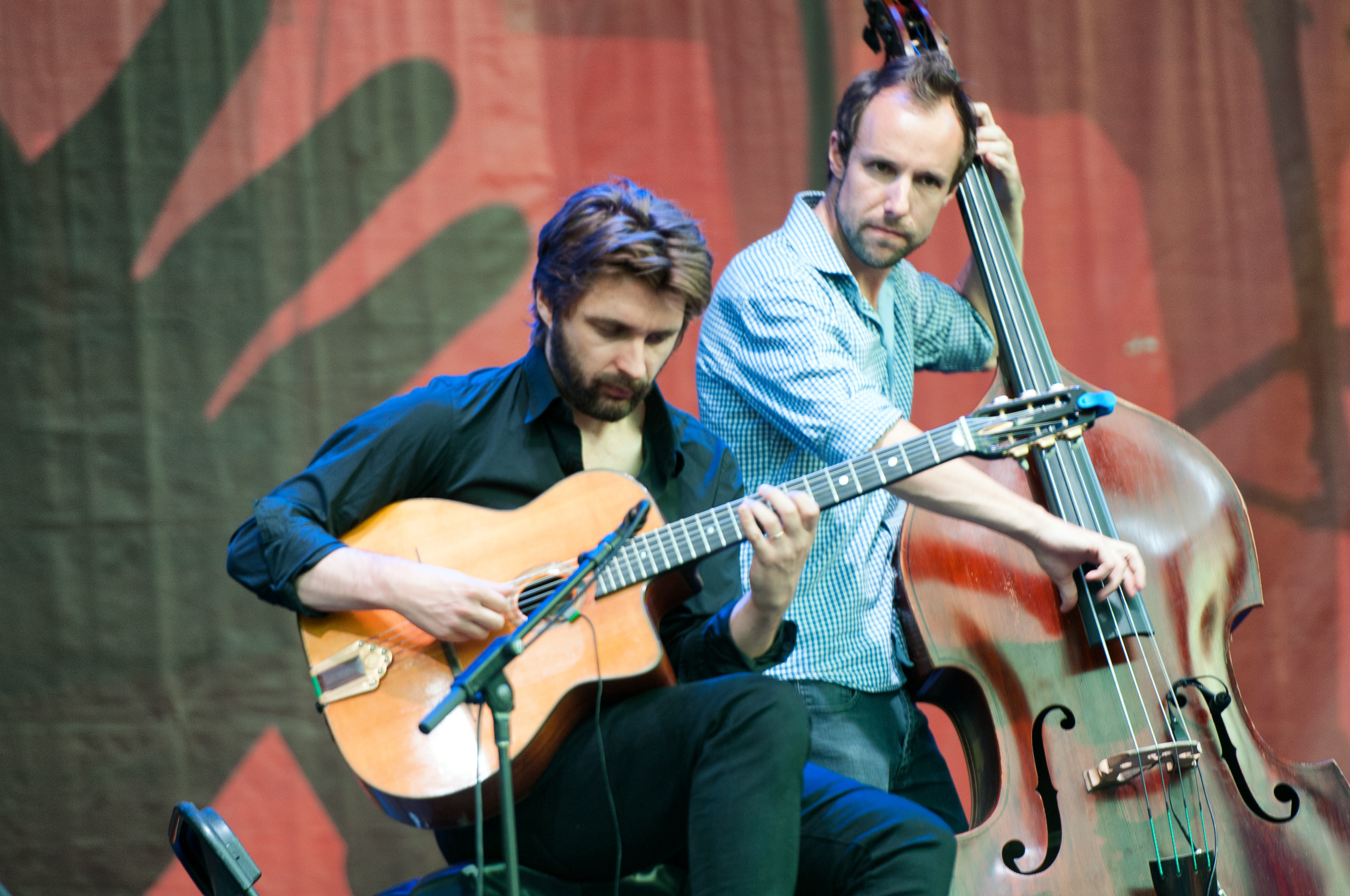 Koran Agan and Sam Anning with Cyrille Aimee at the Montreal International Jazz Festival 2014