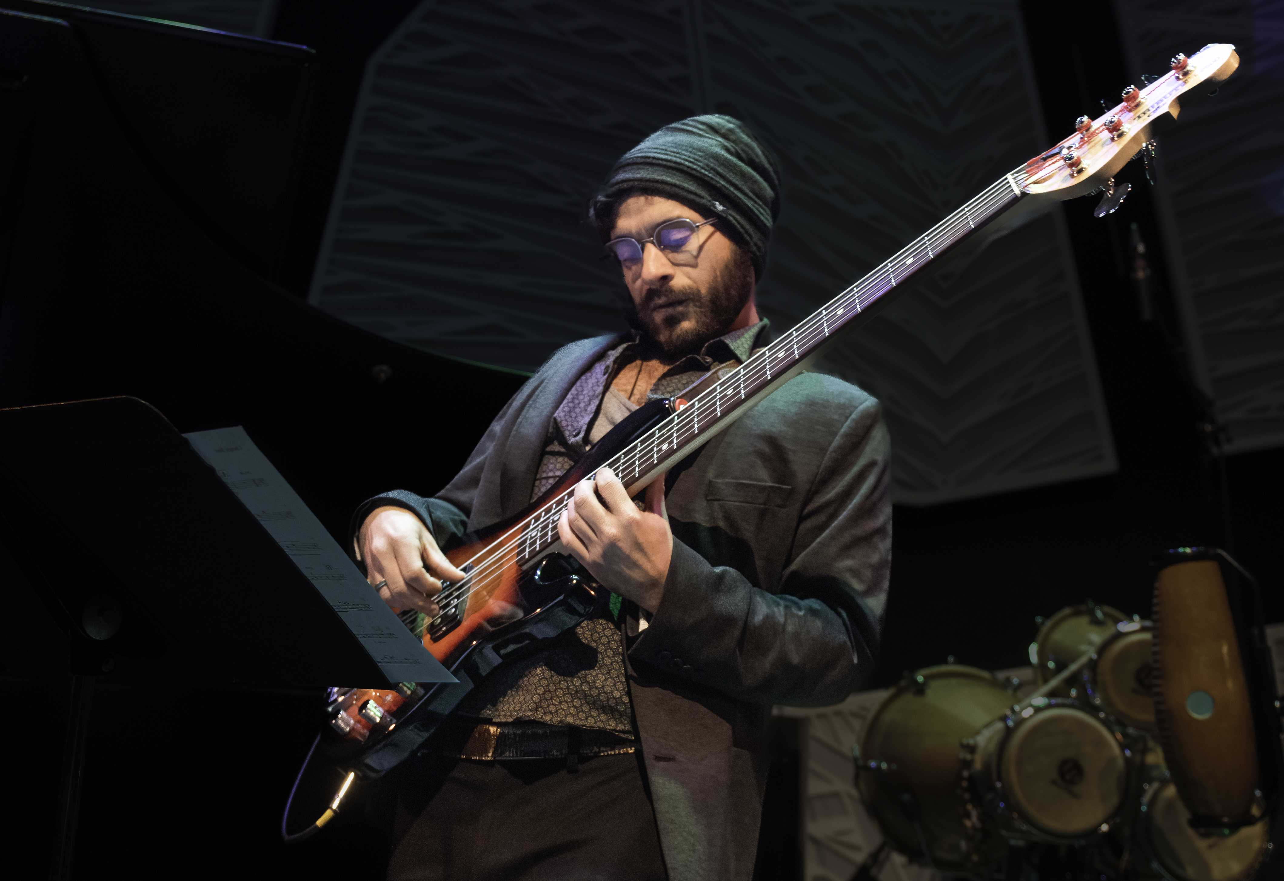 James Robbins with Dayramir Gonzalez at the NYC Winter Jazz Festival 2023