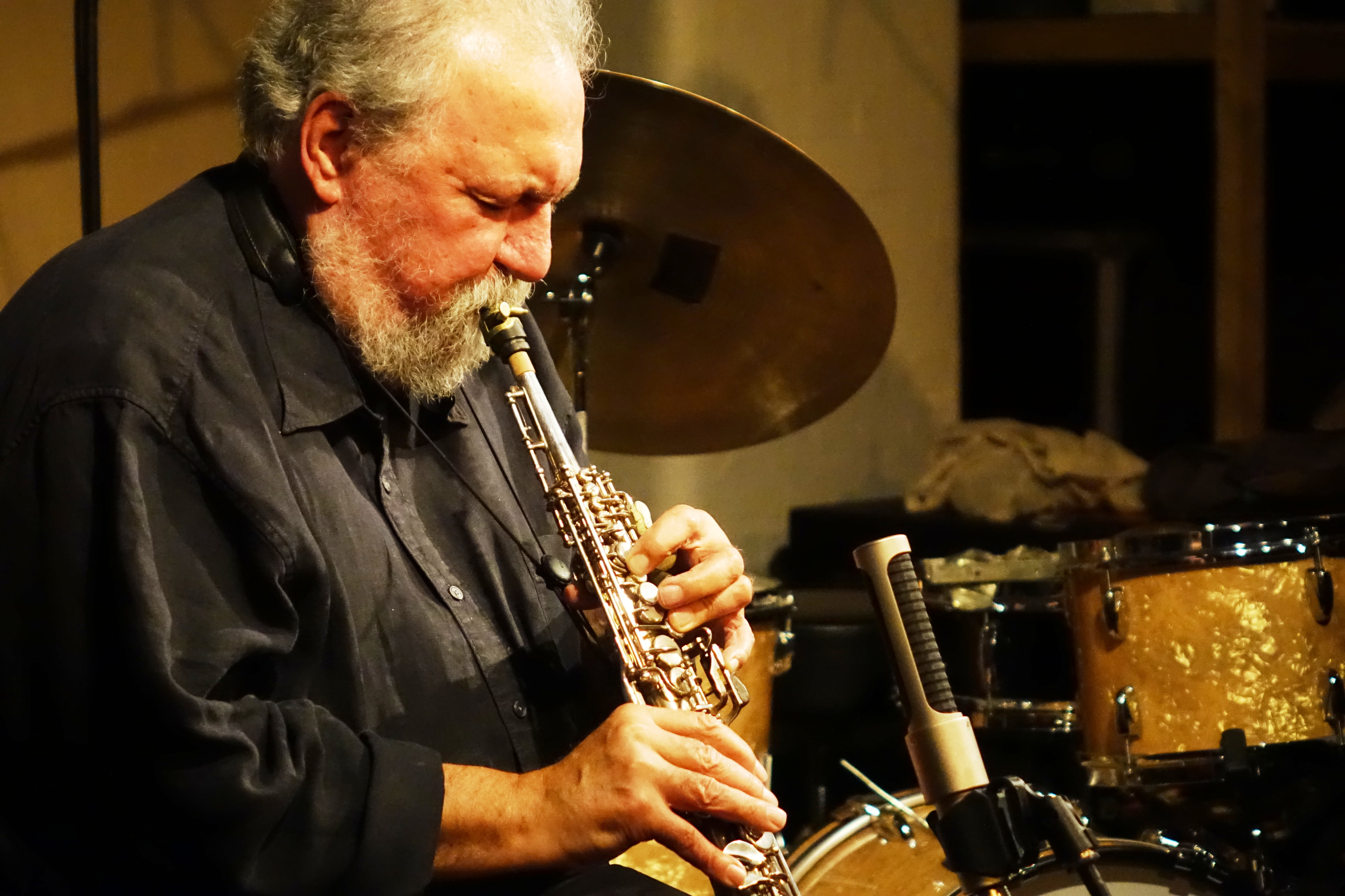 Evan Parker at his 80th birthday celebration at Cafe Oto on 6 April 2024