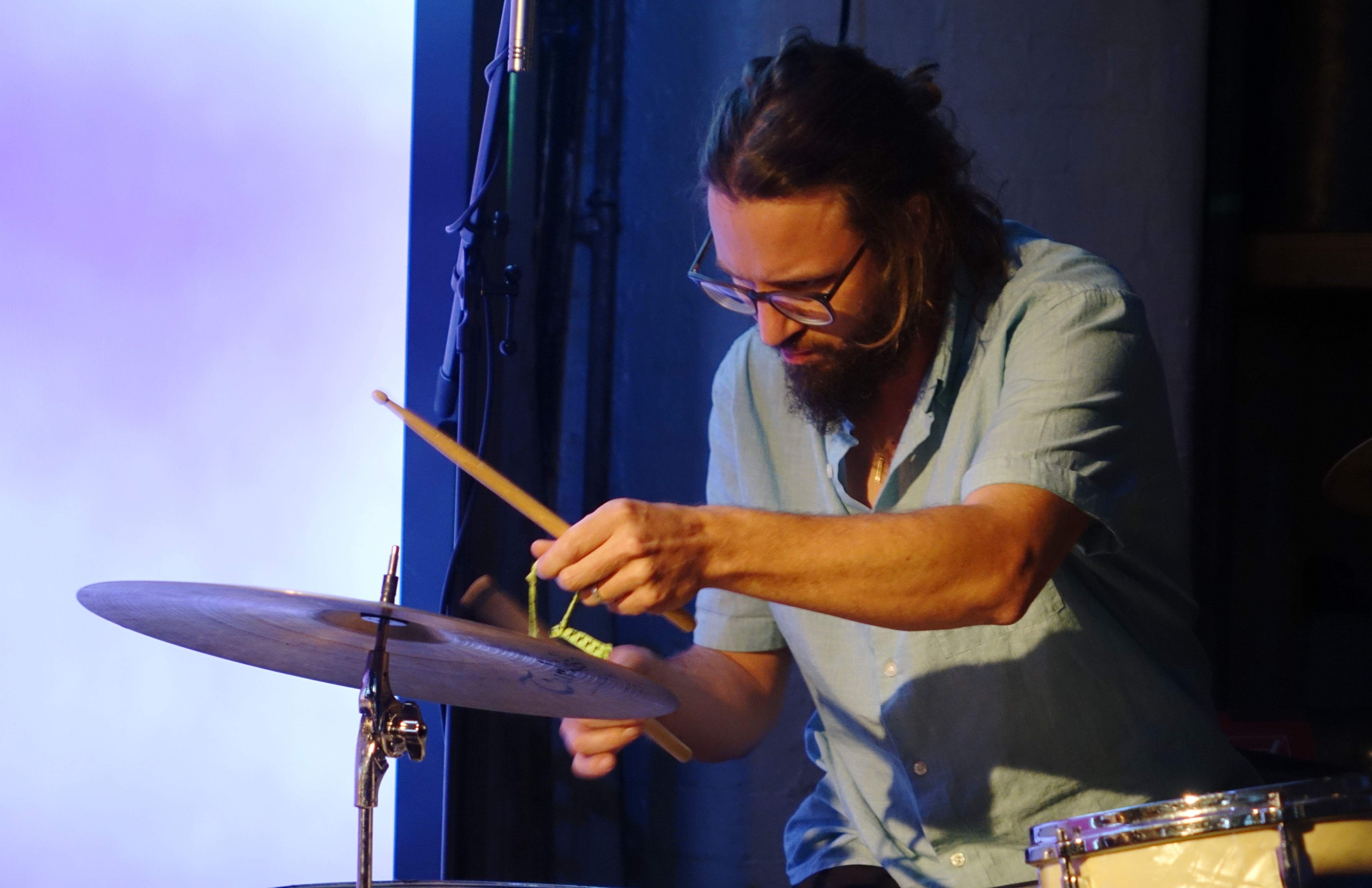 Samuel Duhsler at Cafe Oto, London in June 2019