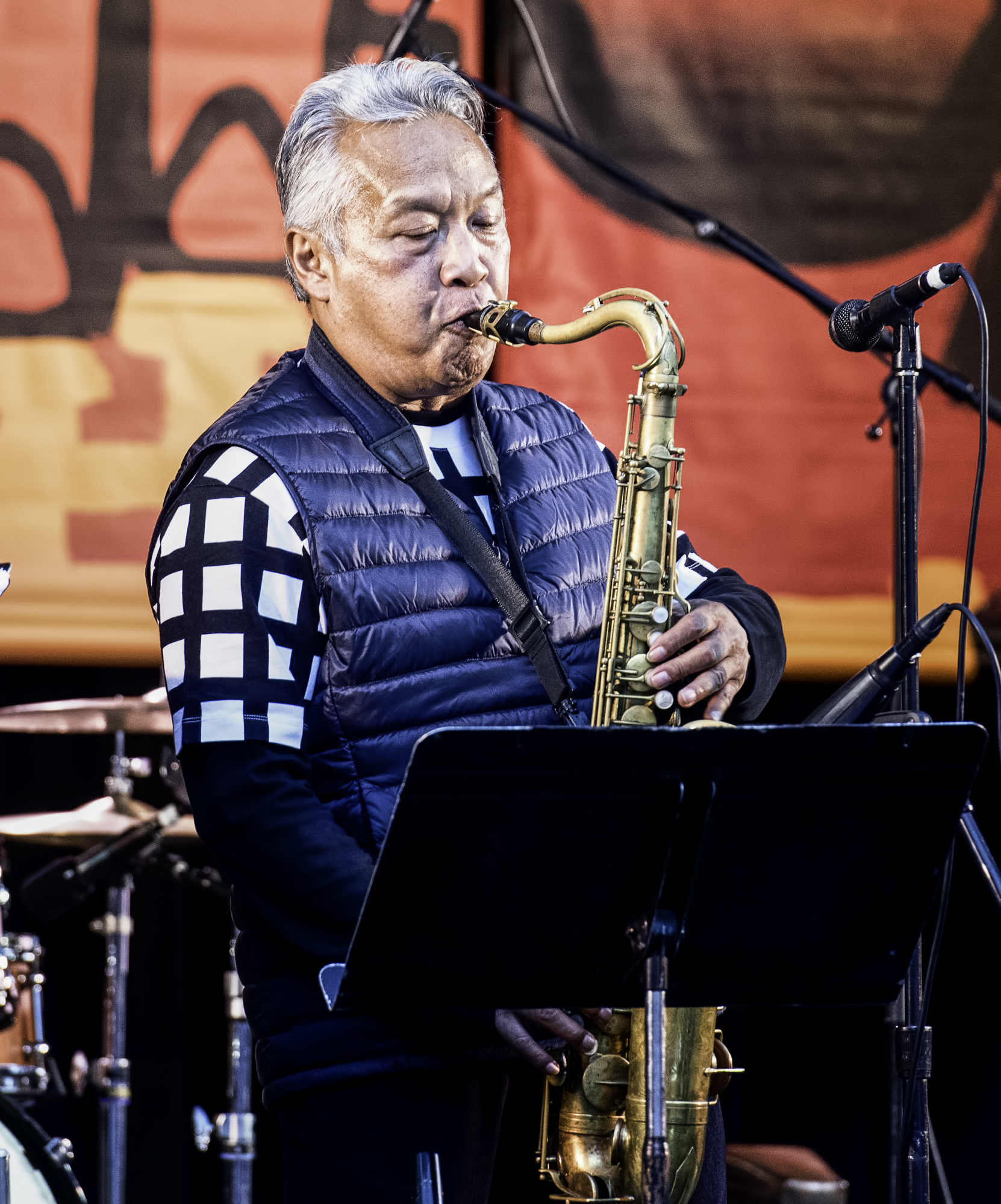 Melecio Magdaluyo with the Ray Obiedo Latin Jazz Project at the Monterey Jazz Festival