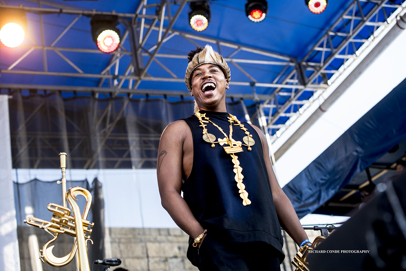 Christian Scott at the 2018 Newport Jazz Festival