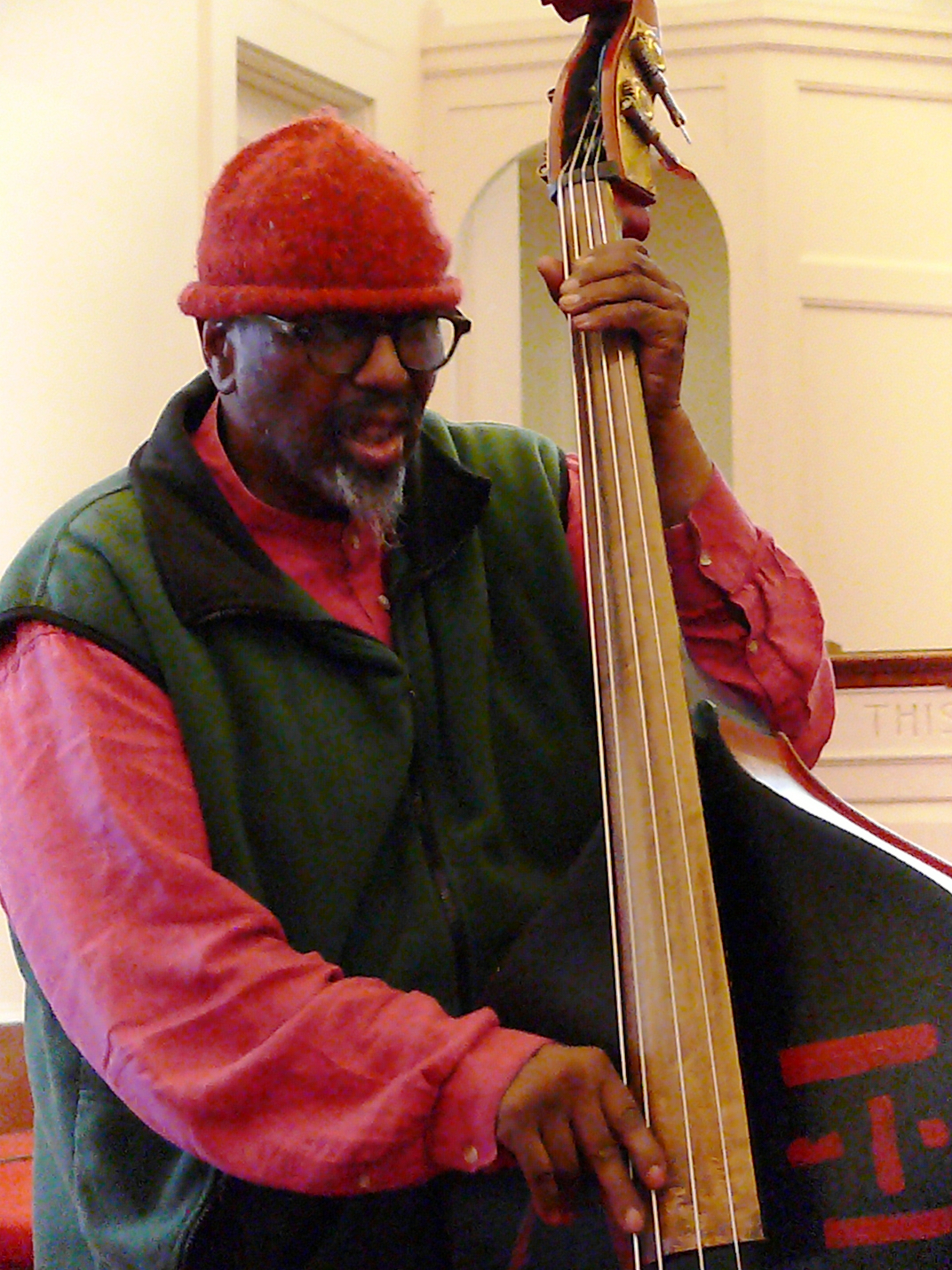 William Parker at Rendall Memorial Presbyterian Church, Harlem, NYC in October 2016