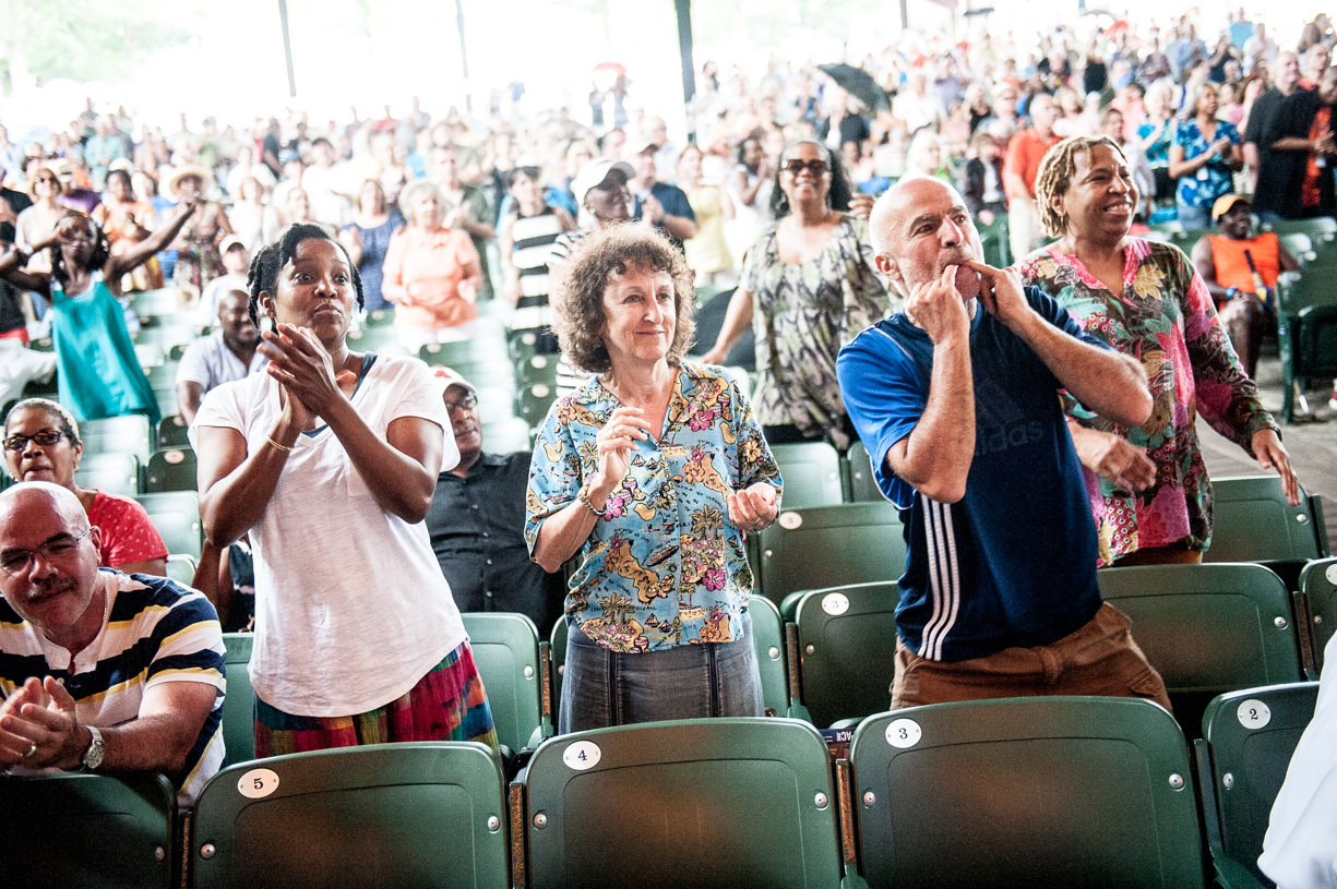 Jazz fans at the saratoga jazz festival 2013