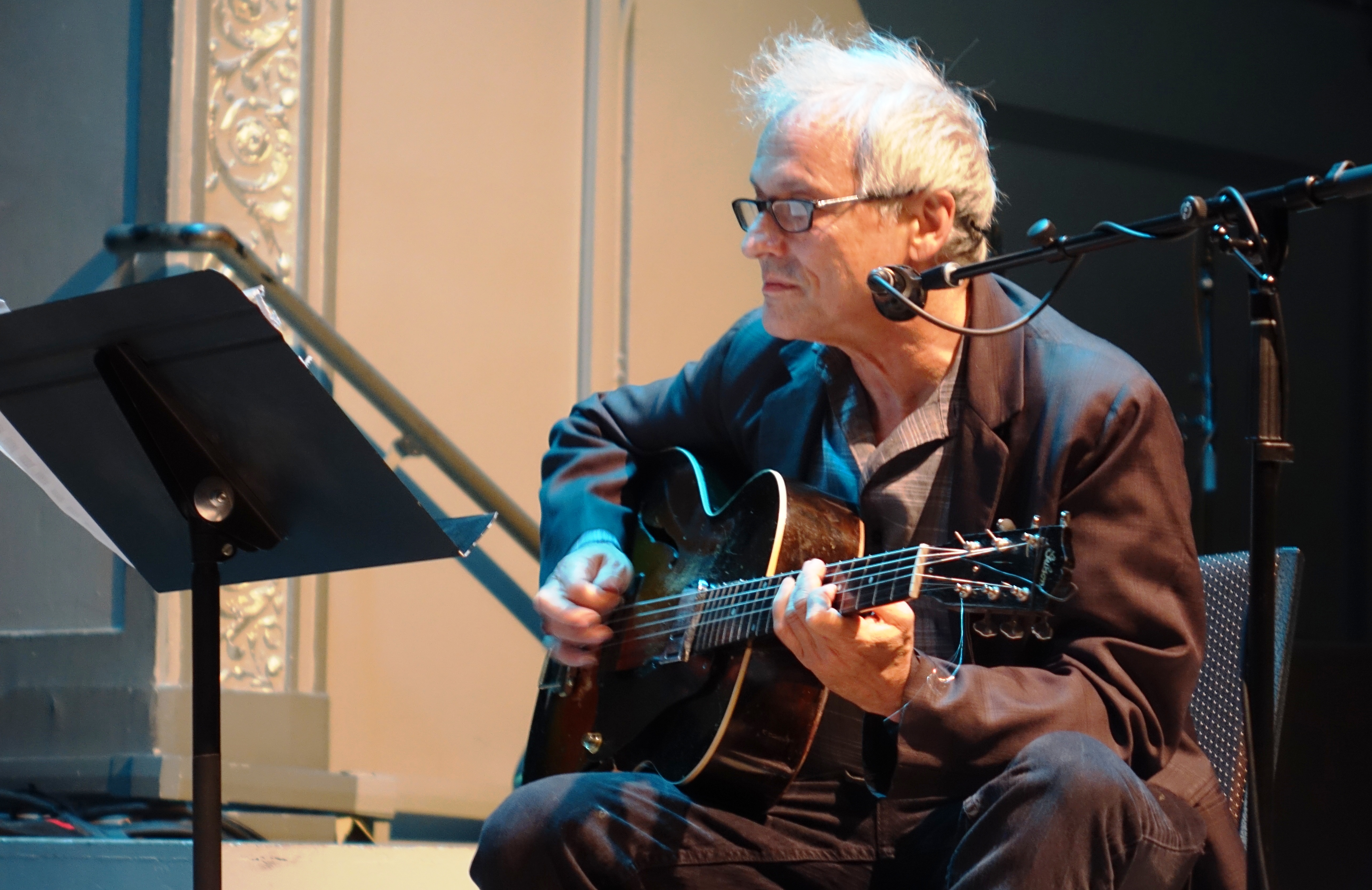 Marc Ribot at the Vision Festival in Roulette, Brooklyn in June 2019