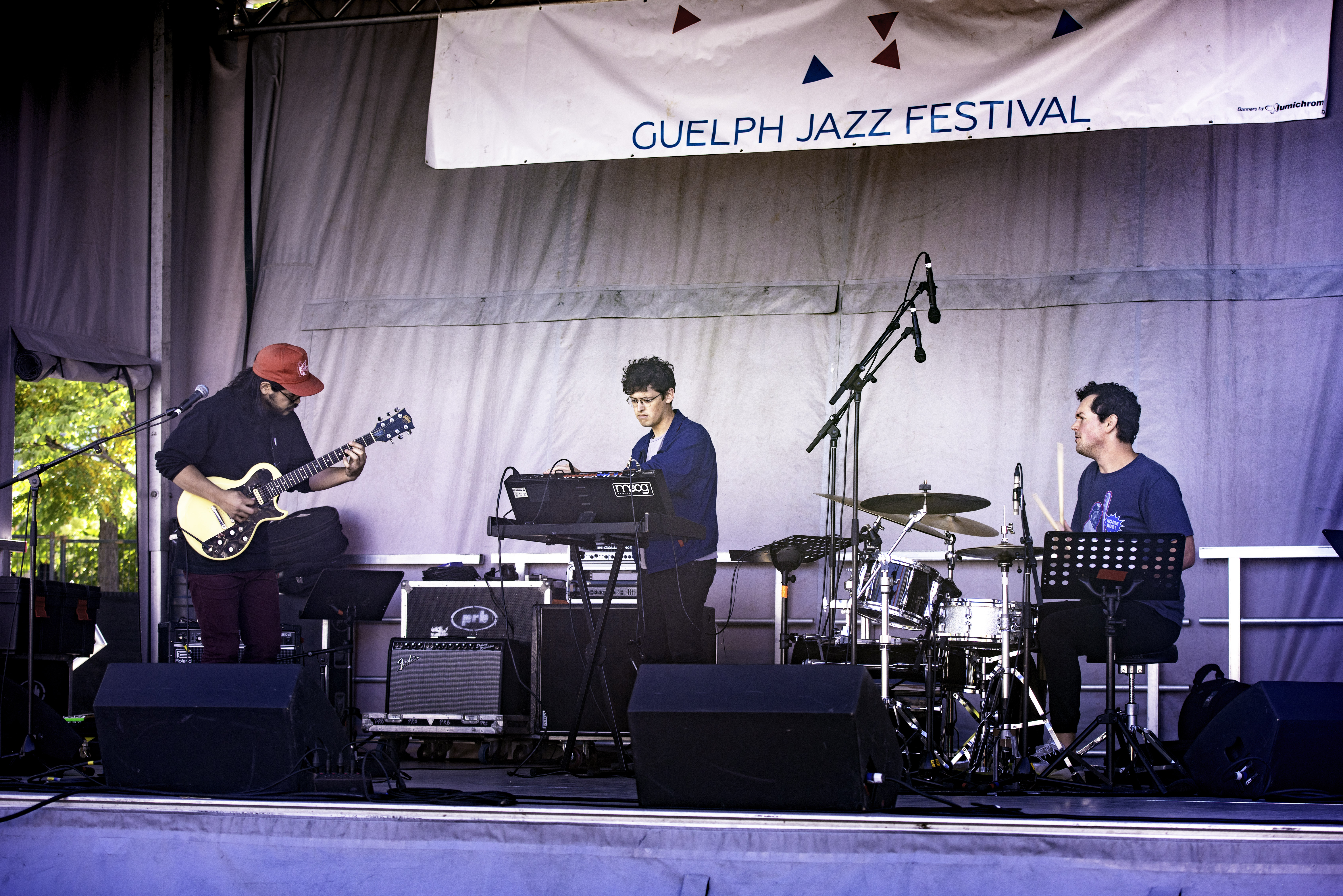 Matthew Fong, Chris Pruden and Mack Longpre with Future Machines at the Guelph Jazz Festival (2019)