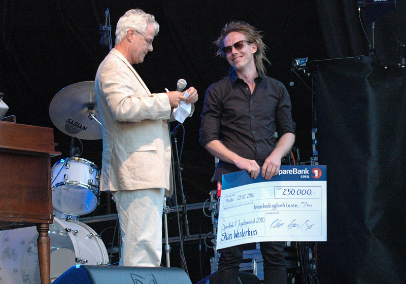 Stian Westerhus Receives Sparebank 1 Jazztipendiat 2010, Molde Jazz 2010