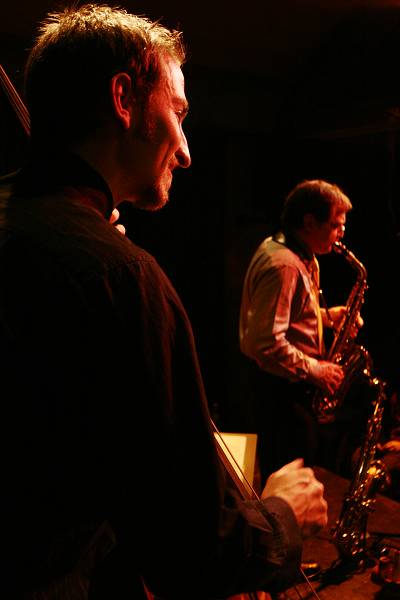 Manu Hagmann and Rene Hagmann with "Swing Session" at la Ferme Marignac, Geneva, Switzerland, 2006