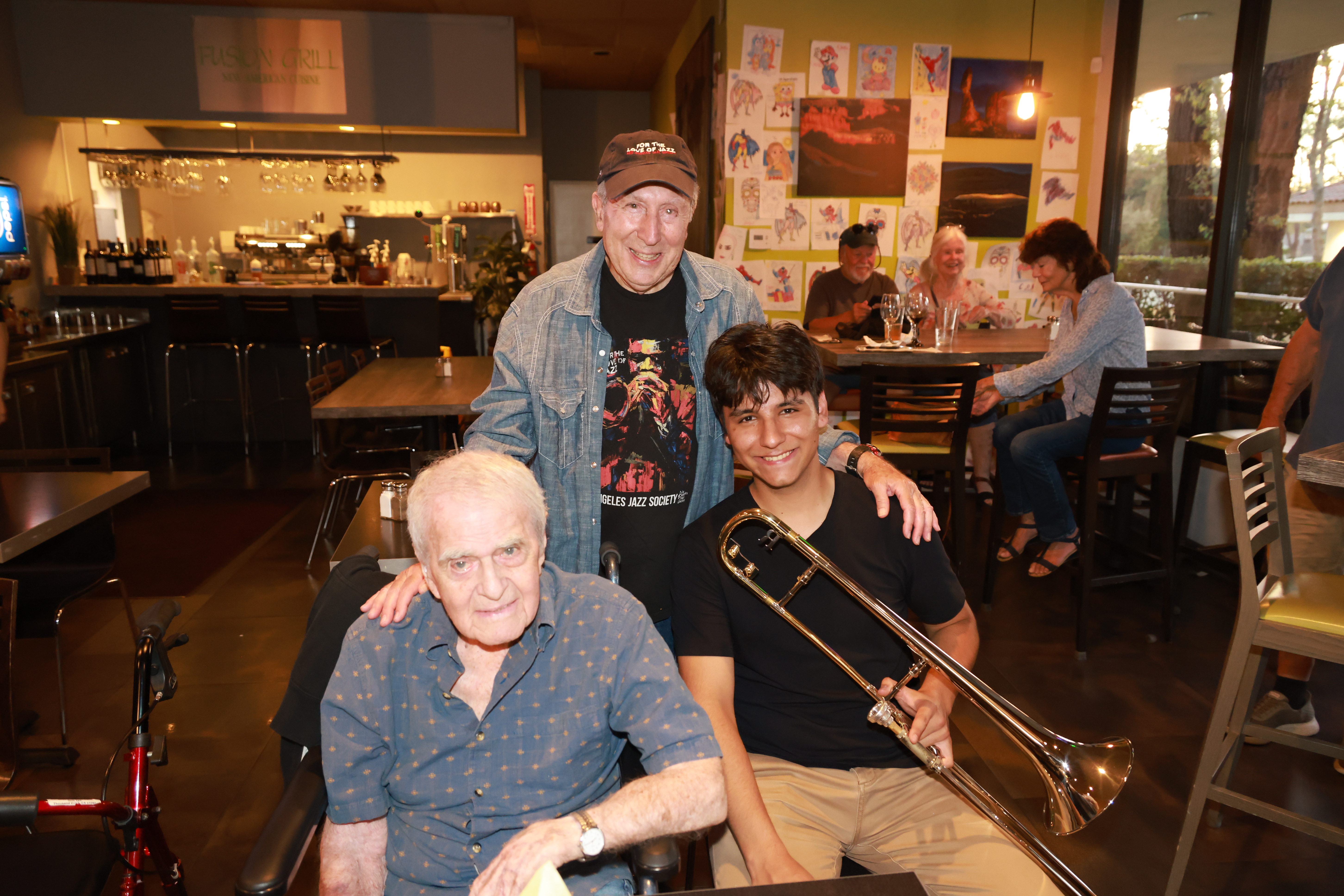 With Ira Nepus and Dick Nash — jazz photo by Luciano Soriano | All About Jazz