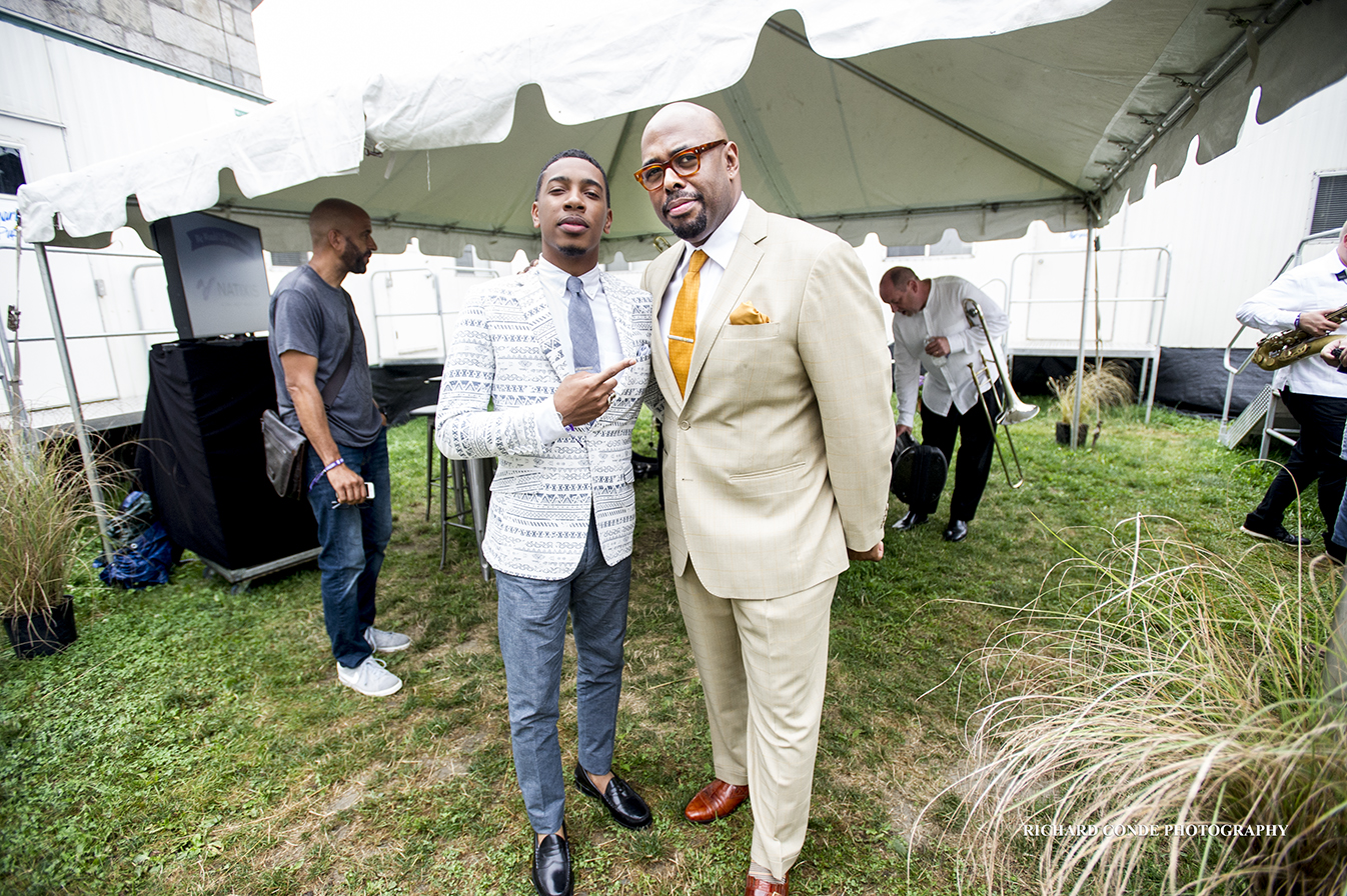 Christian McBride and Christian Sands at the Newport Jazz Festival