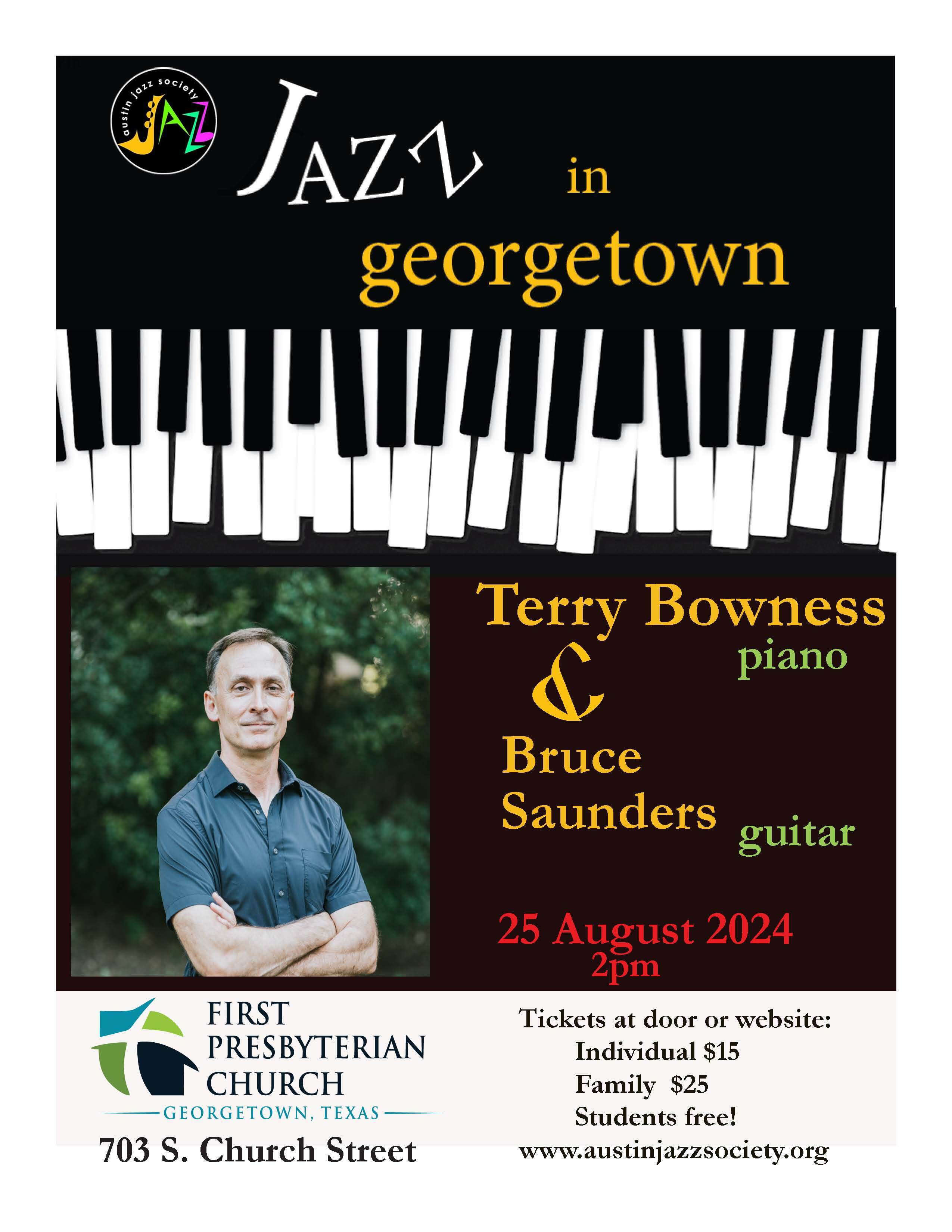 Austin Jazz Society Presents: The Terry Bowness Duo