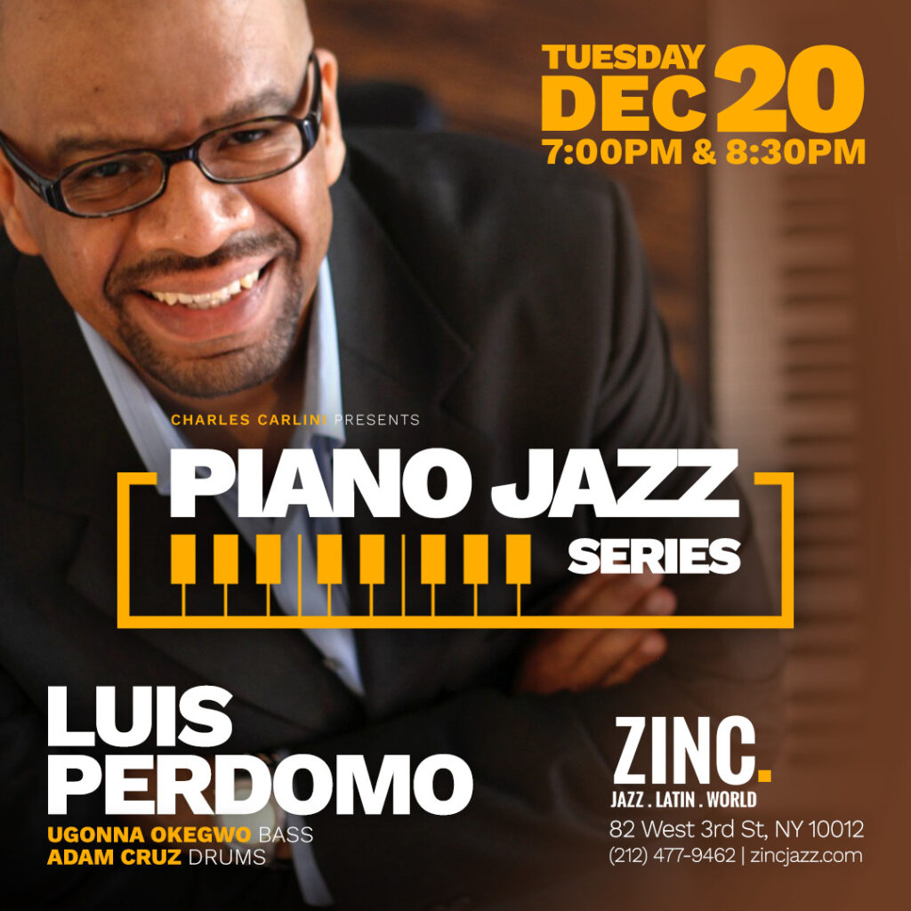 Piano Jazz Series: Luis Perdomo