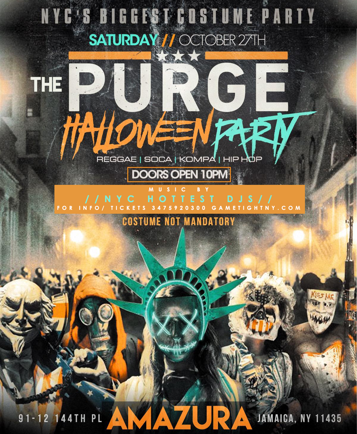 Halloween Purge Party At Club Amazura 2018