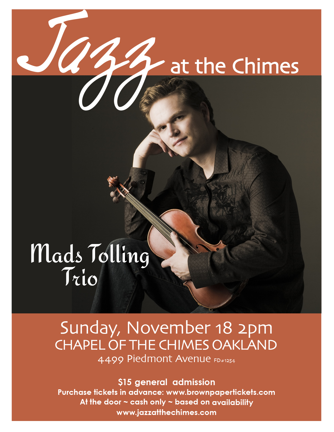 Jazz At The Chimes - Mads Tolling Trio
