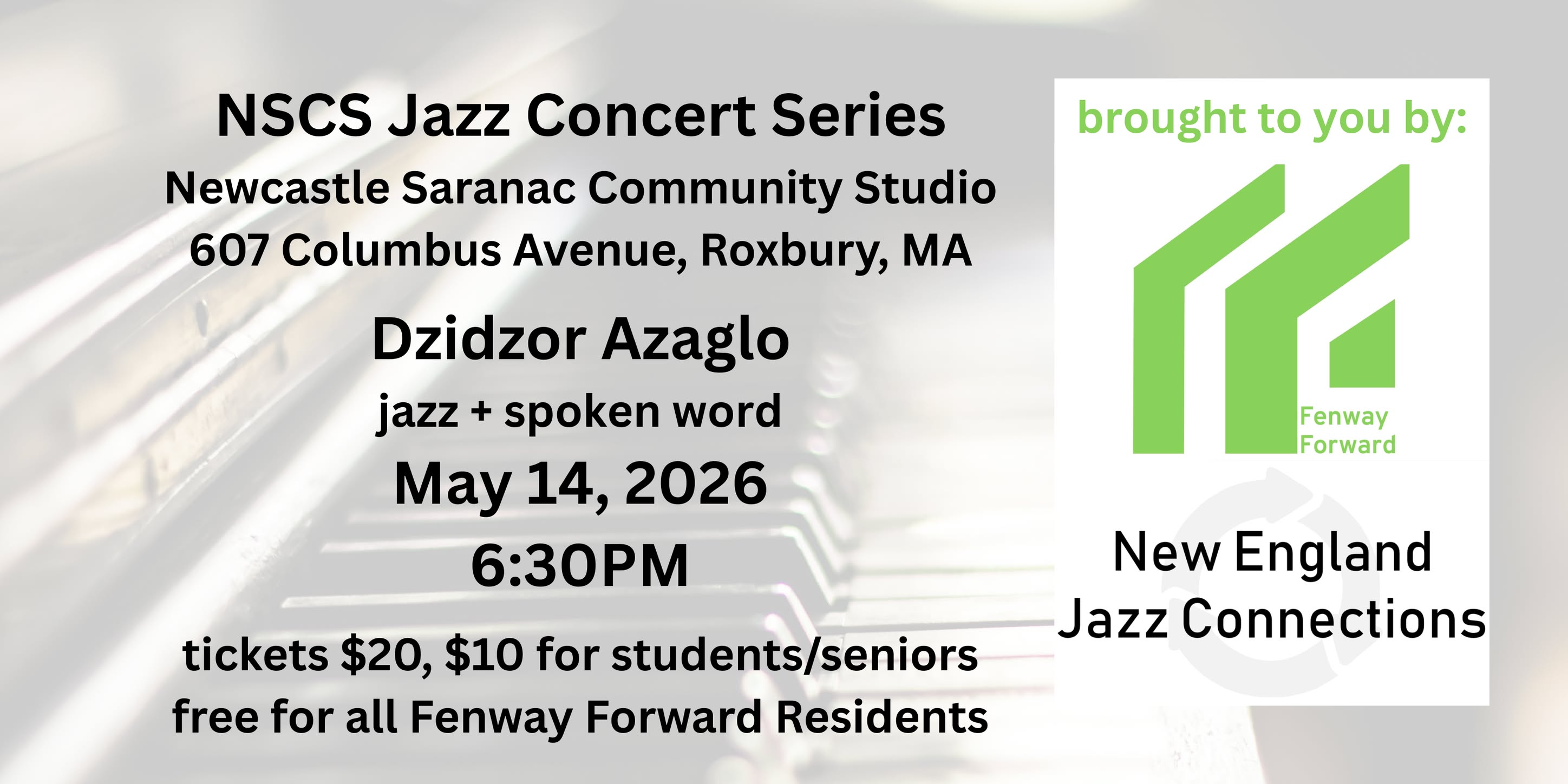 NSCS Jazz Concert Series - Dzidzor Azaglo — jazz photo by Rich Shelley | All About Jazz