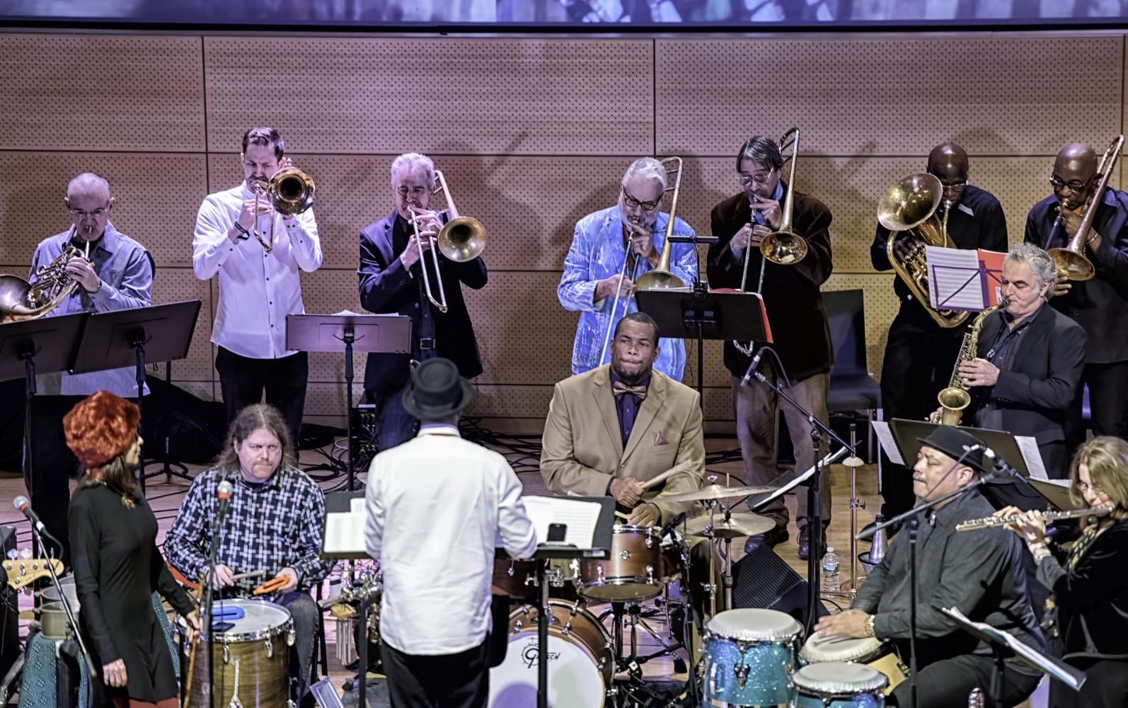 Kali Z. Fasteau, Dick Griffin, Joseph Daley, Steve Swell, Brett Sroka, Avram Fefer, Baba Donn Babatunde, Kahlil Bell, Andrew Drury, Andre Brachfeld with Craig Harris and Breathe at the NYC Winter Jazzfest 2017