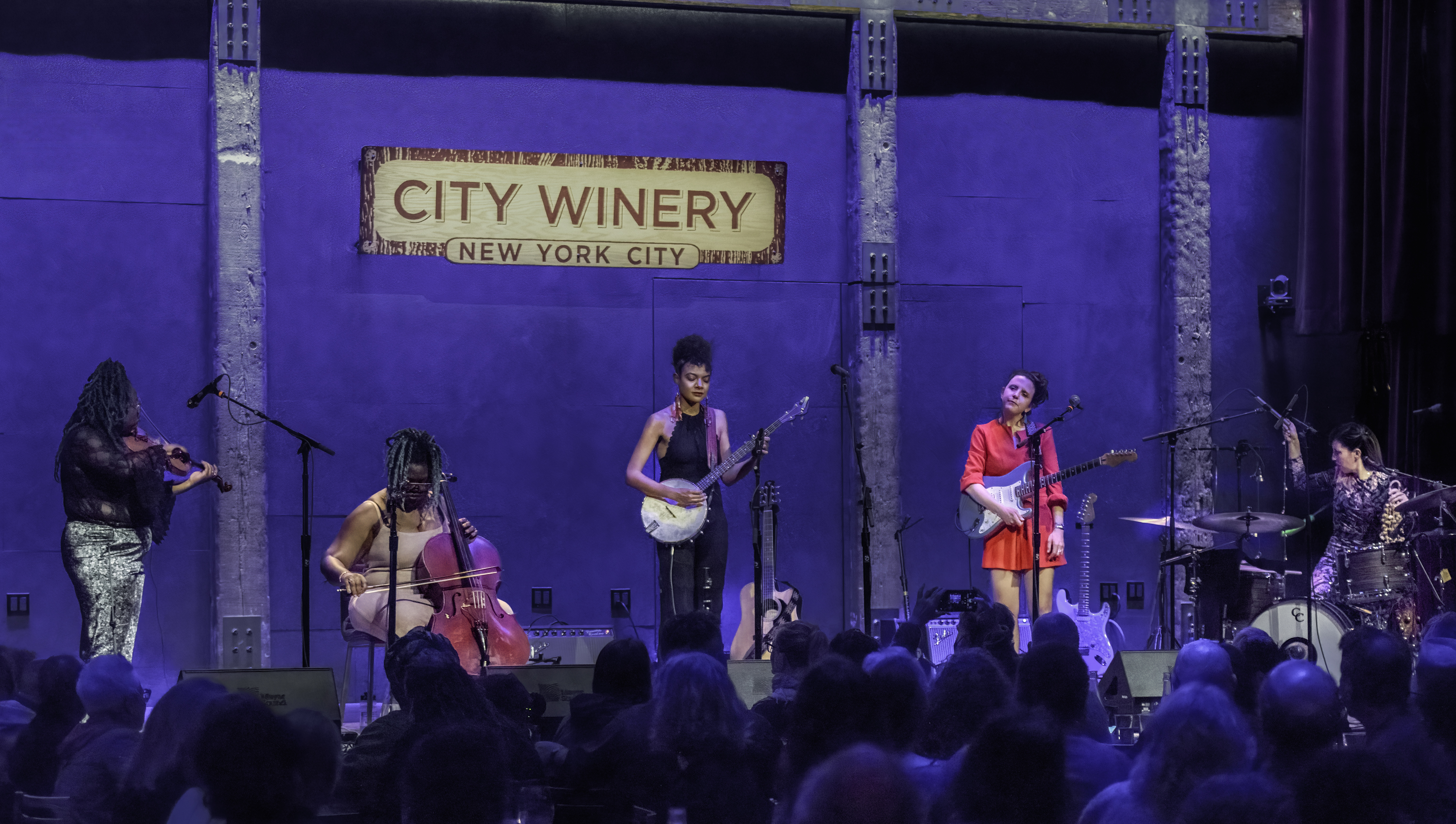 Monique Ross, Chauntee Ross, Allison Russell, Mandy Fer and Beth Goodfellow at New York City Winery