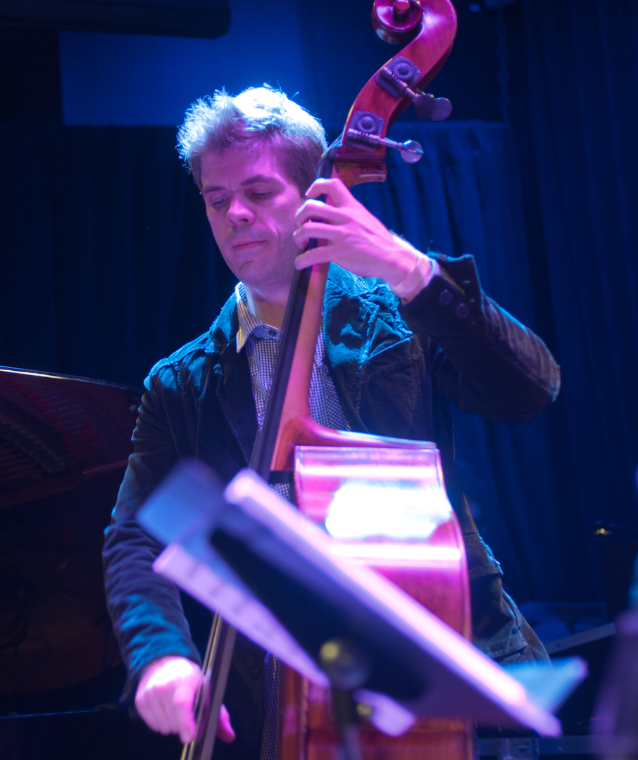 Matthew Rybicki with Laurence Hobgood at the Winter Jazzfest 2012