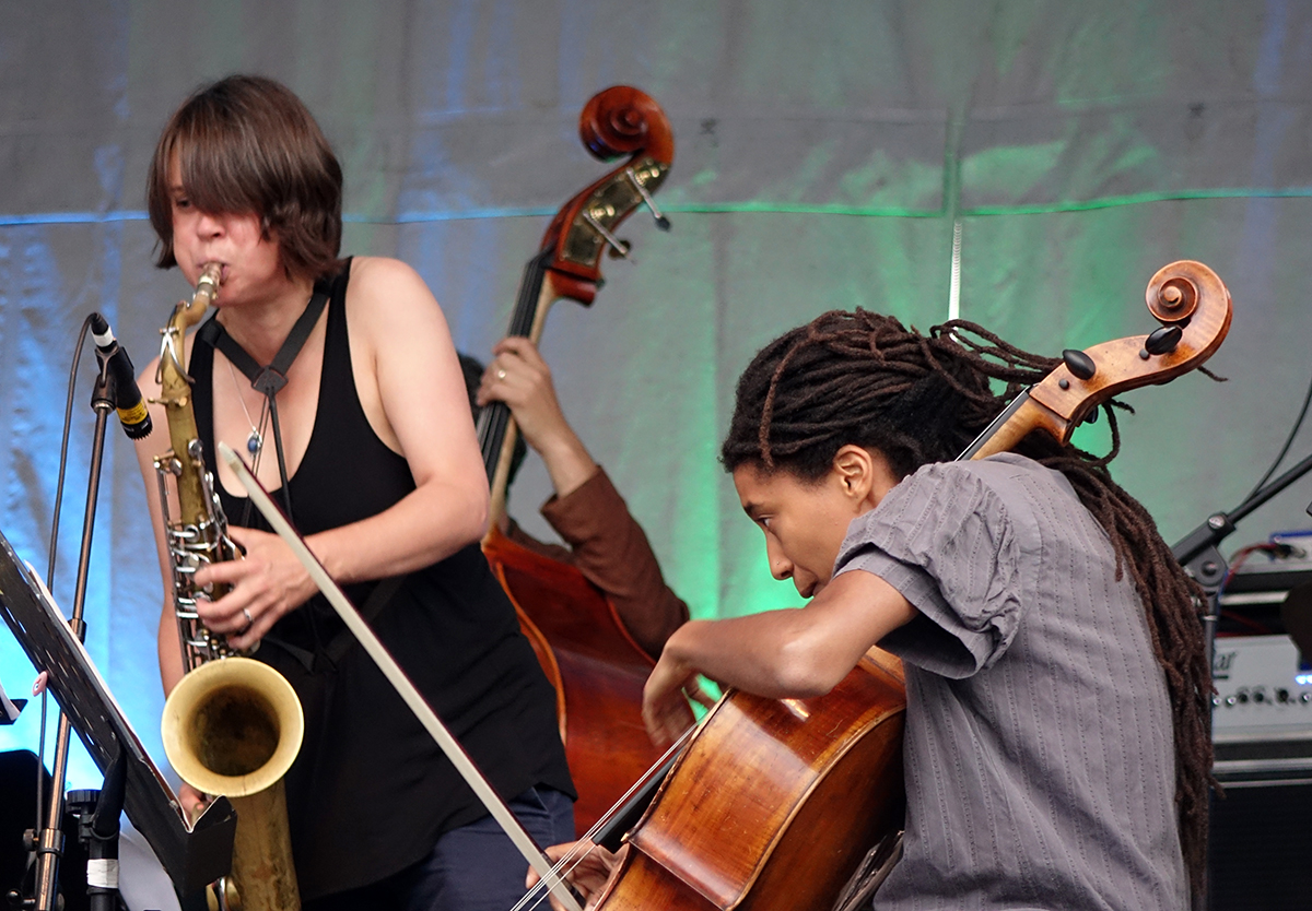 Ingrid Laubrock & Tomeka Reid at Guelph Jazz Festival 2015