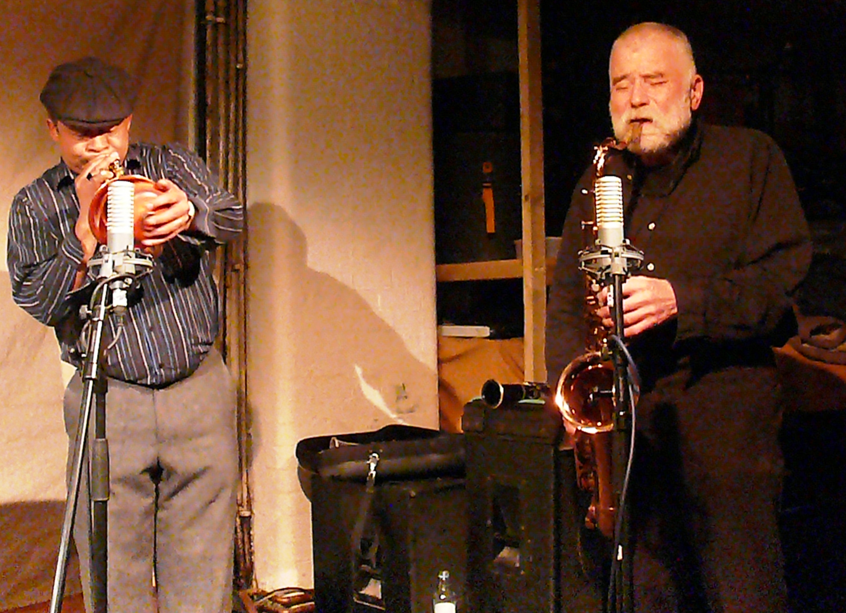 Claude deppa and peter brotzmann at cafe oto, london in april 2013