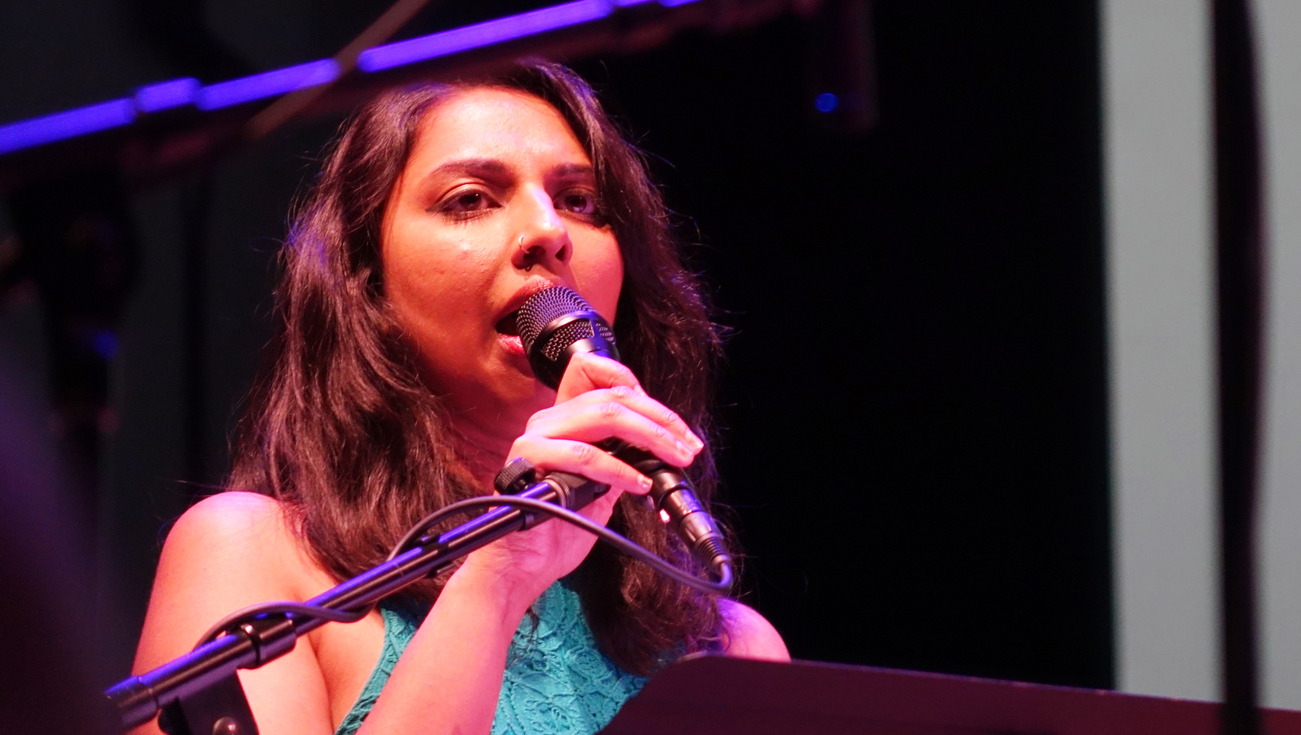 Amirtha Kidambi at Roulette, Brooklyn in May 2018