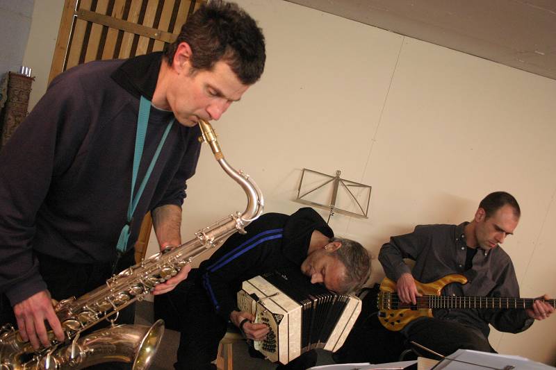 Eduardo Kohan, Alain Ray and Claude Currat During Libertango's Rehearsals, Geneva, Switzerland,2005