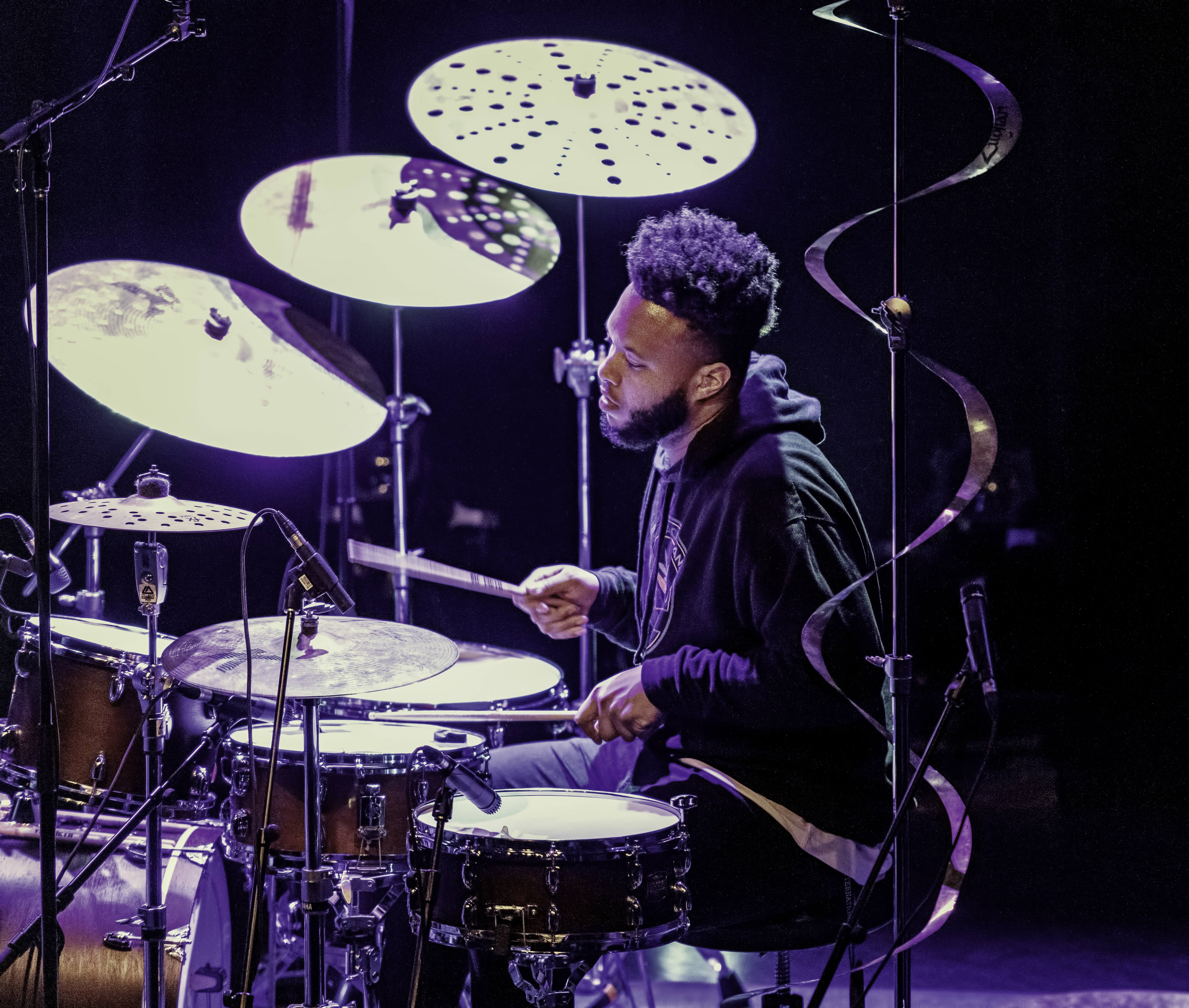 Corey Fonville with Butcher Brown At The Montreal International Jazz Festival 2019