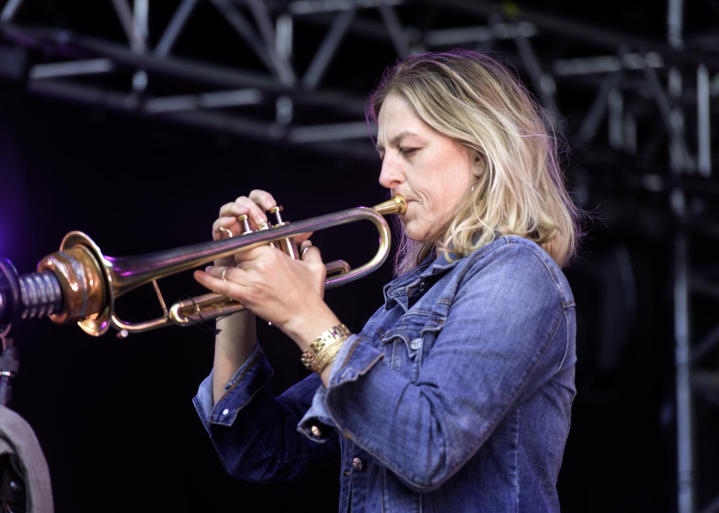 Ingrid Jensen with the Marianne Trudel Trio at the Montreal International Jazz Festival 2016