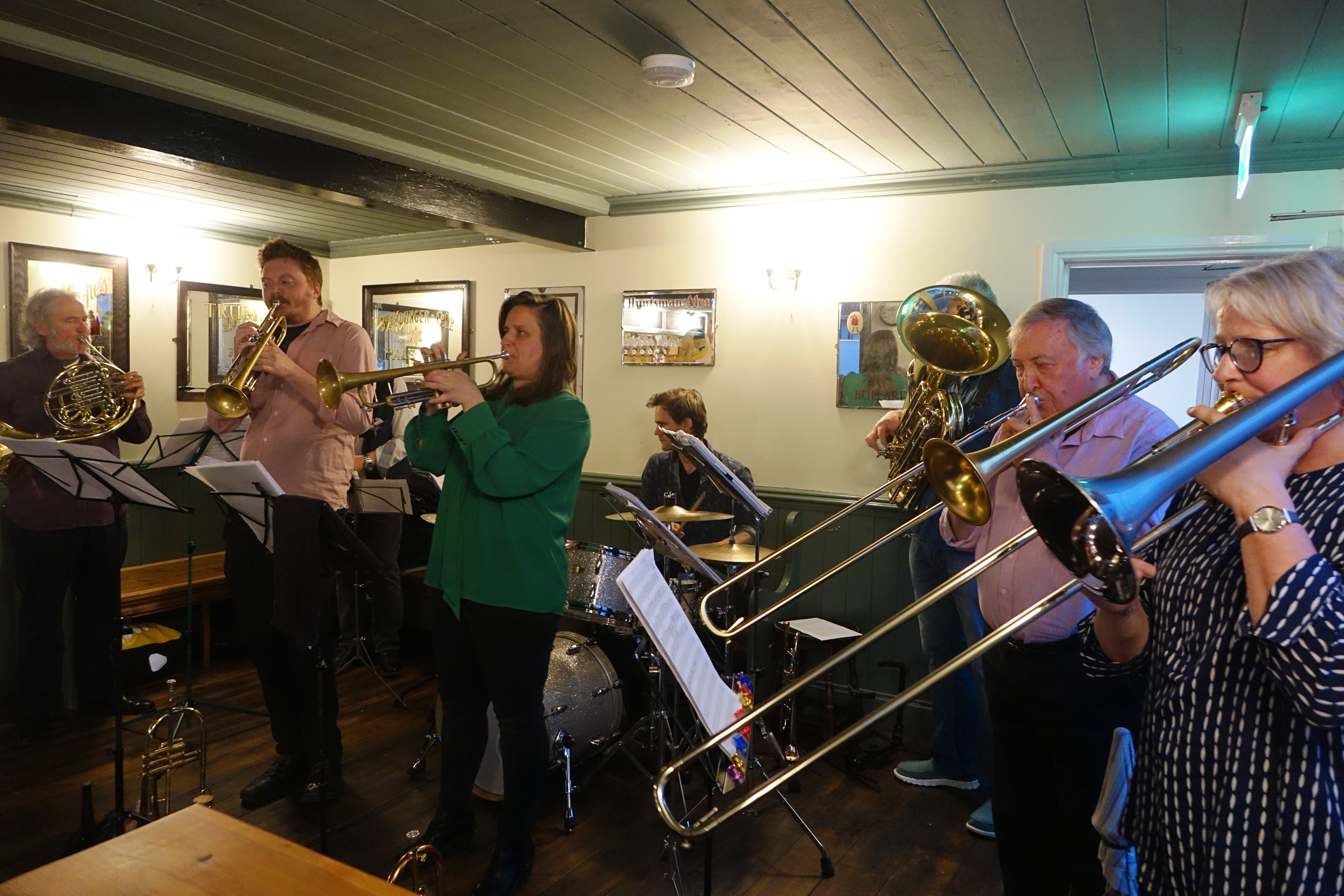 The Brass Monkeys at Fat Percy, Norwich in May 2019