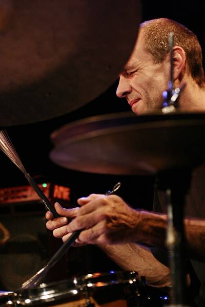 Thierry Hochstatter with the "Moncef Genoud Trio" at the Sud Des Alpes, Amr, Geneva, Switzerland,2005