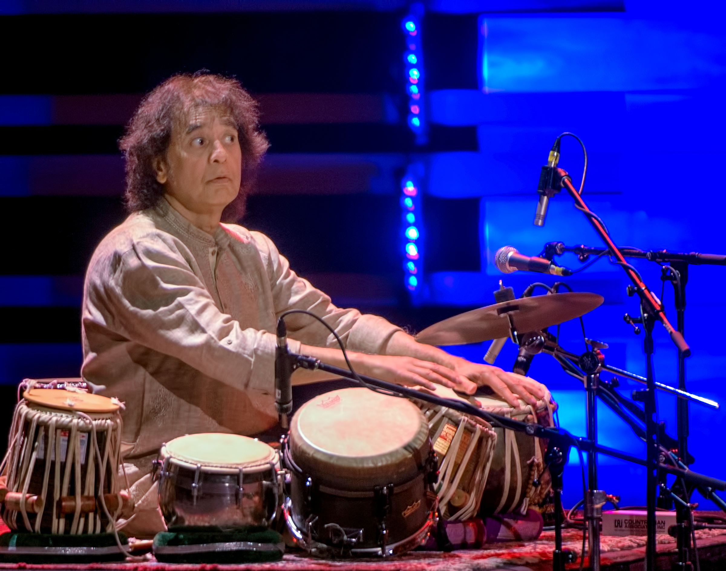 Zakir Hussein with Dave Holland and Chris Potter at The Montreal International Jazz Festival 2018