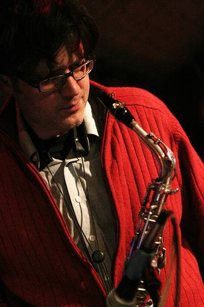 Stefano Saccon with "Stefano Saccon 4tet - Stratic" at the Caves Du Bon-Sejour, Versoix, Geneva, Switzerland, March 2006