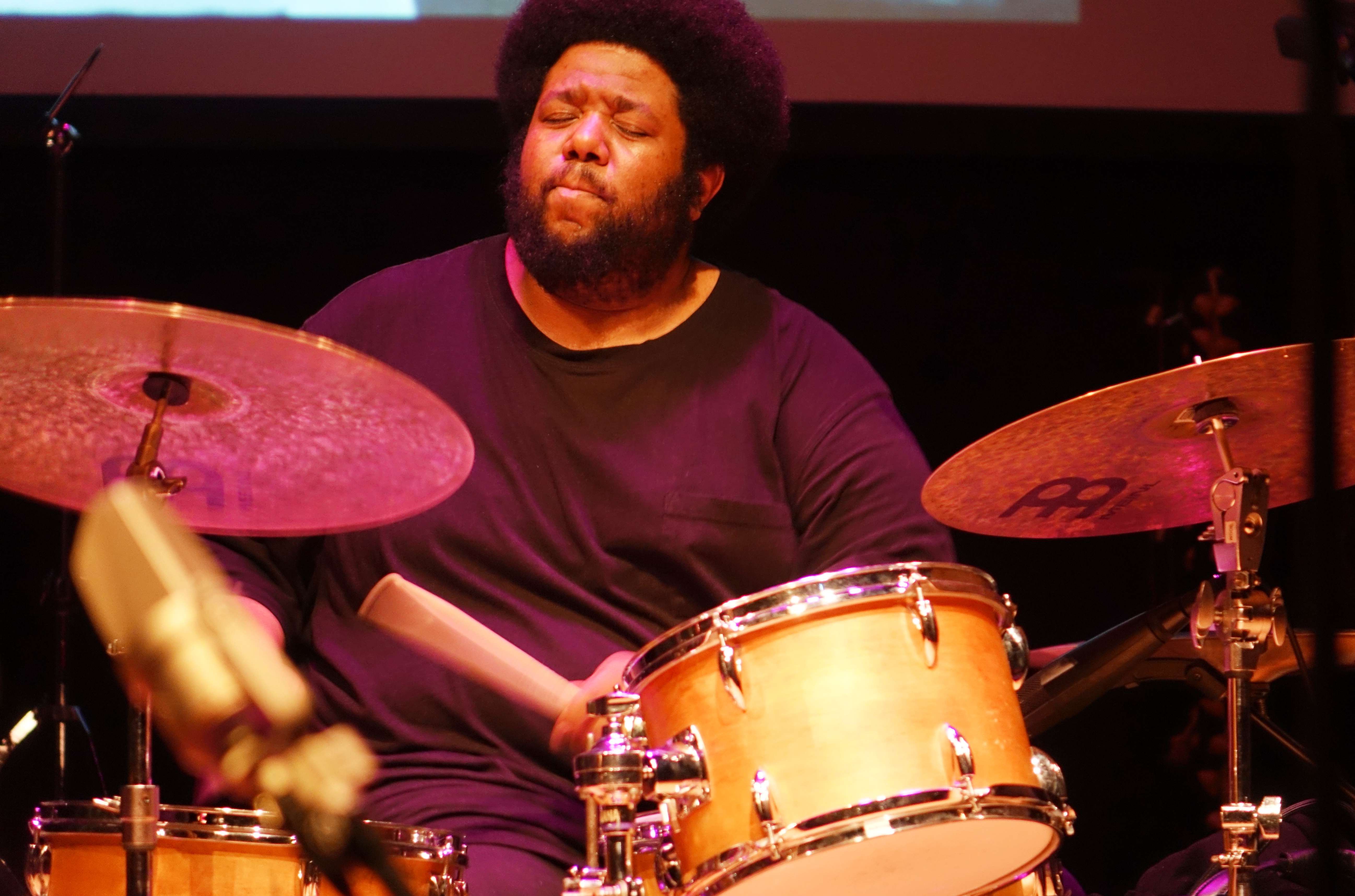 Tyshawn Sorey at the Vision Festival at Roulette, Brooklyn in May 2018