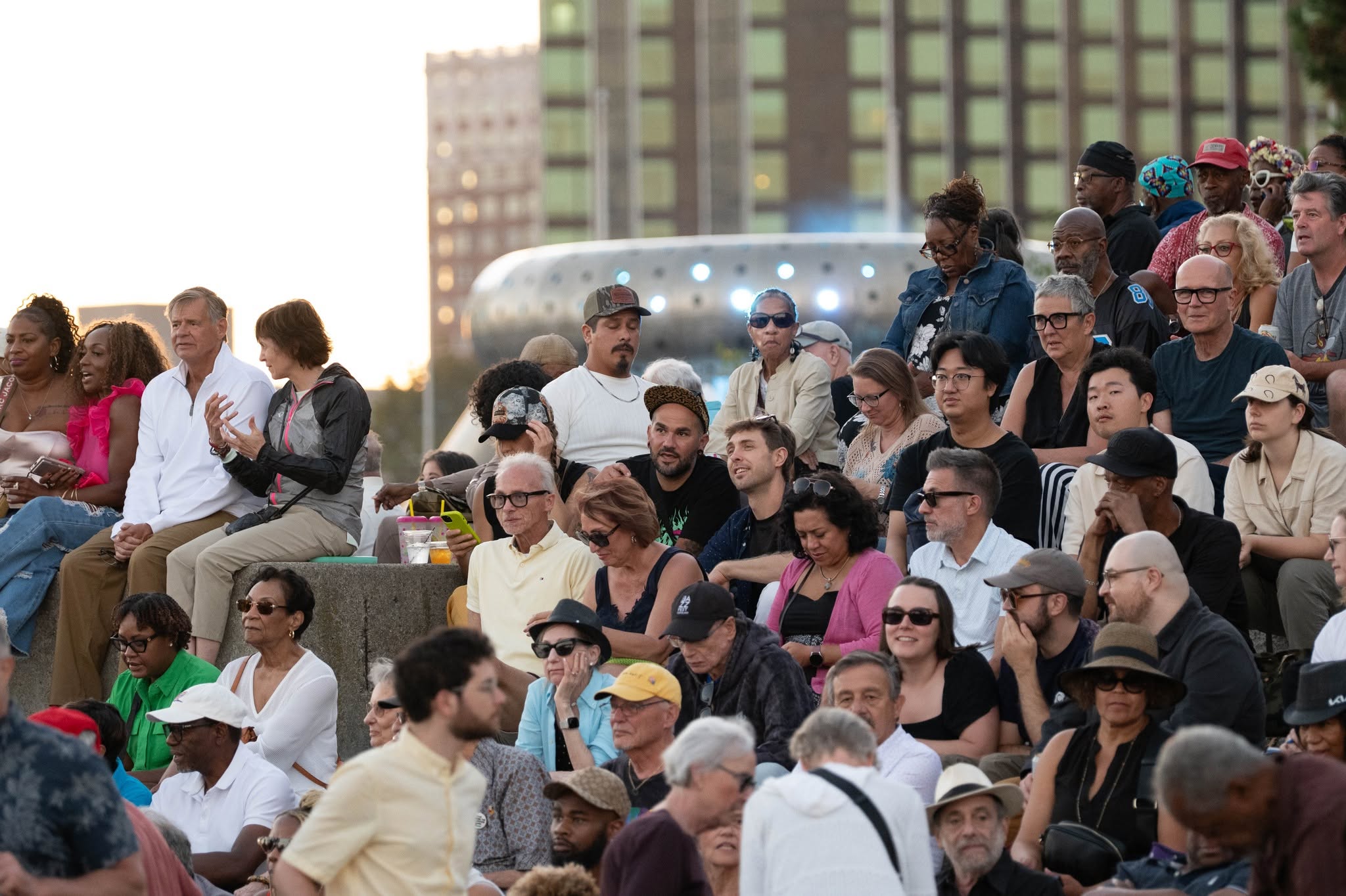 Fans in Detroit on the pyramid — jazz photo by Paul Rauch | All About Jazz