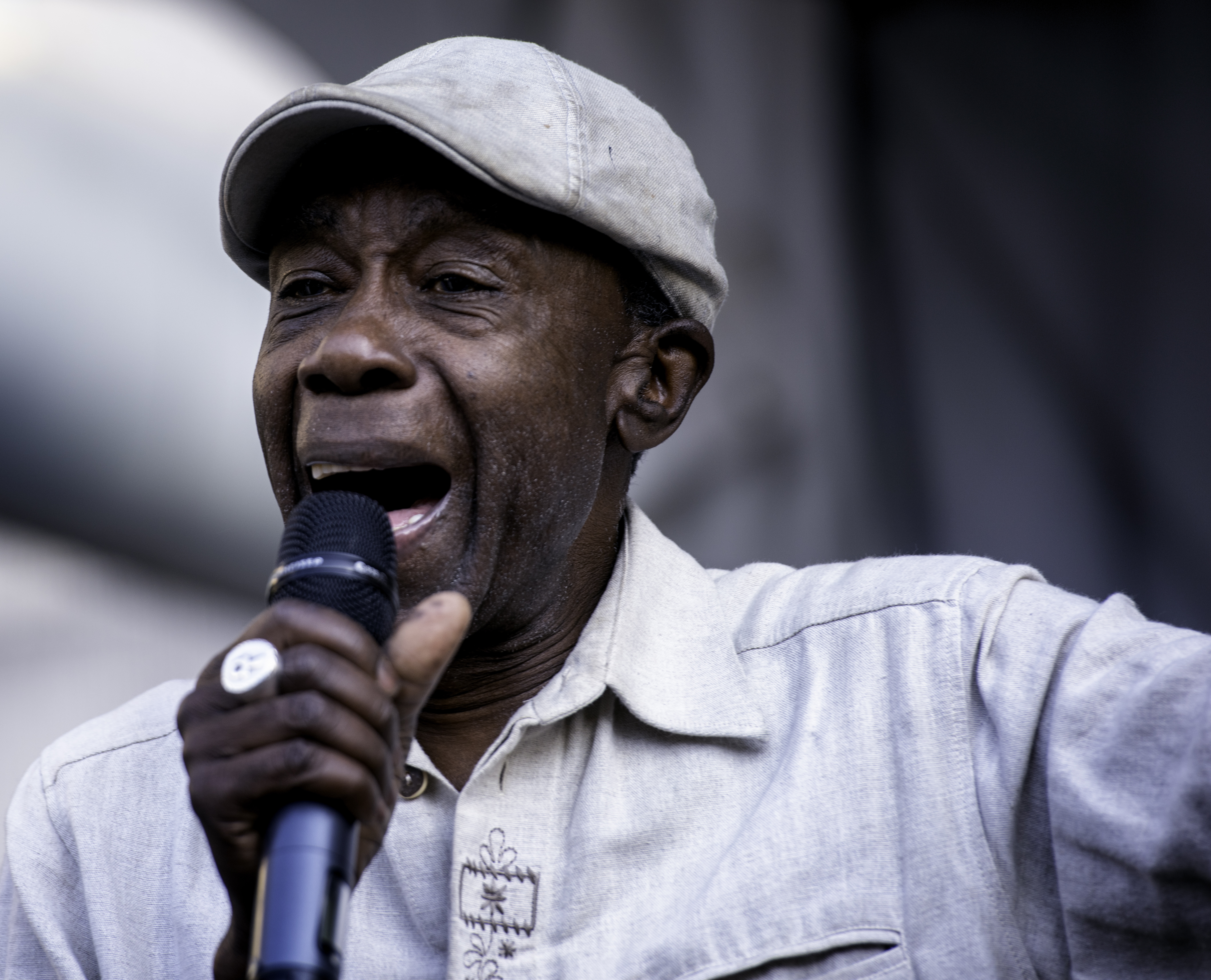 Jay Douglas with the Heavyweight Brass Band at the Toronto Jazz Festival 2019