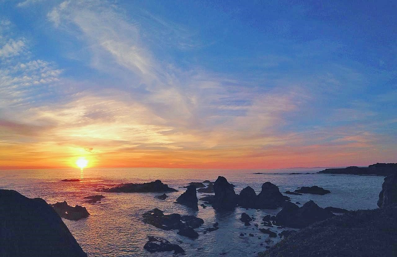 Fort Bragg CA Beach at Sunset