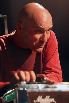 Francois Tschumy with "Moulinet" at L'Usine, Geneva, Switzerland, 2005