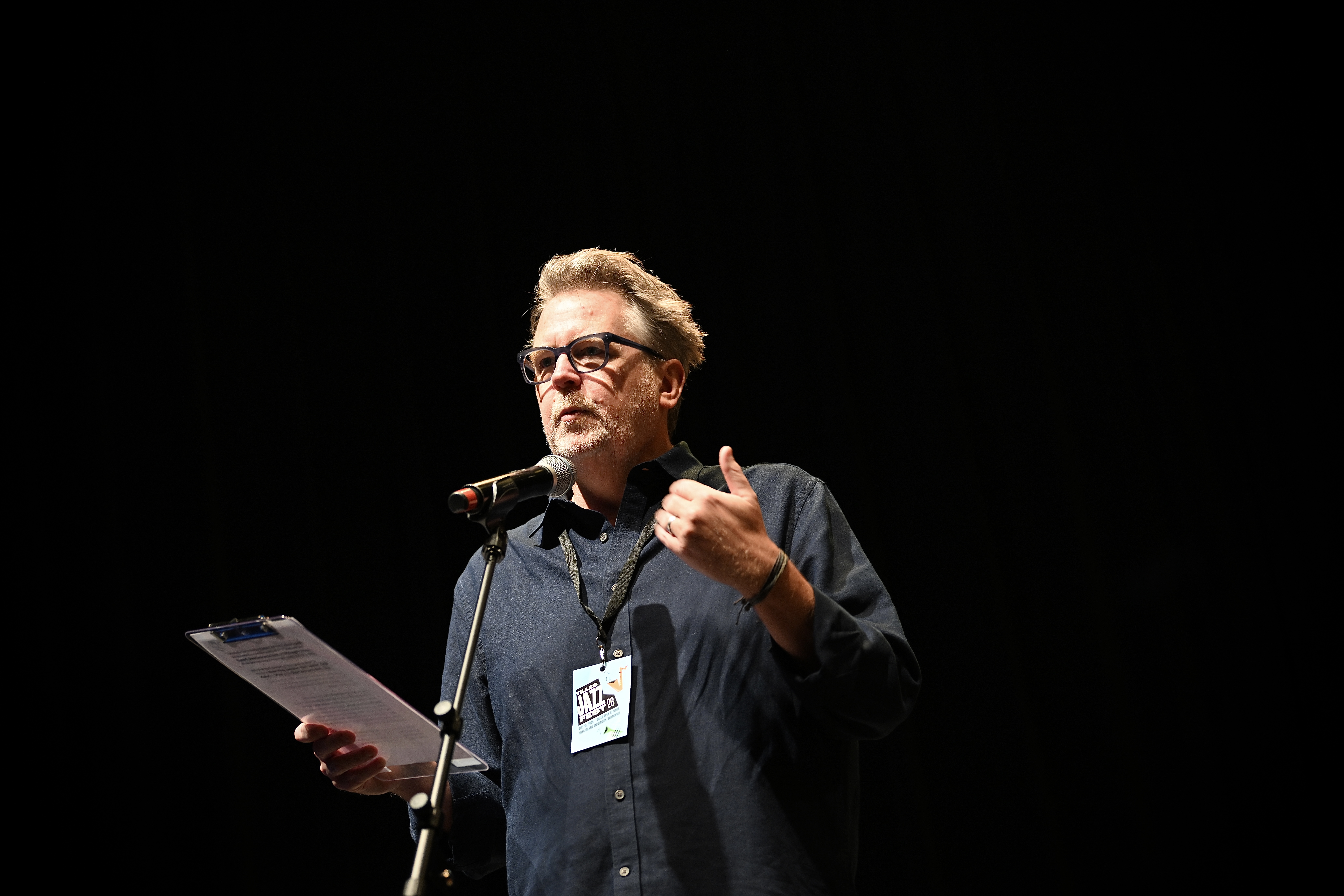 Tom Dunn (Tilles Center's Executive and Artistic Director) — jazz photo by Dan Bilawsky | All About Jazz
