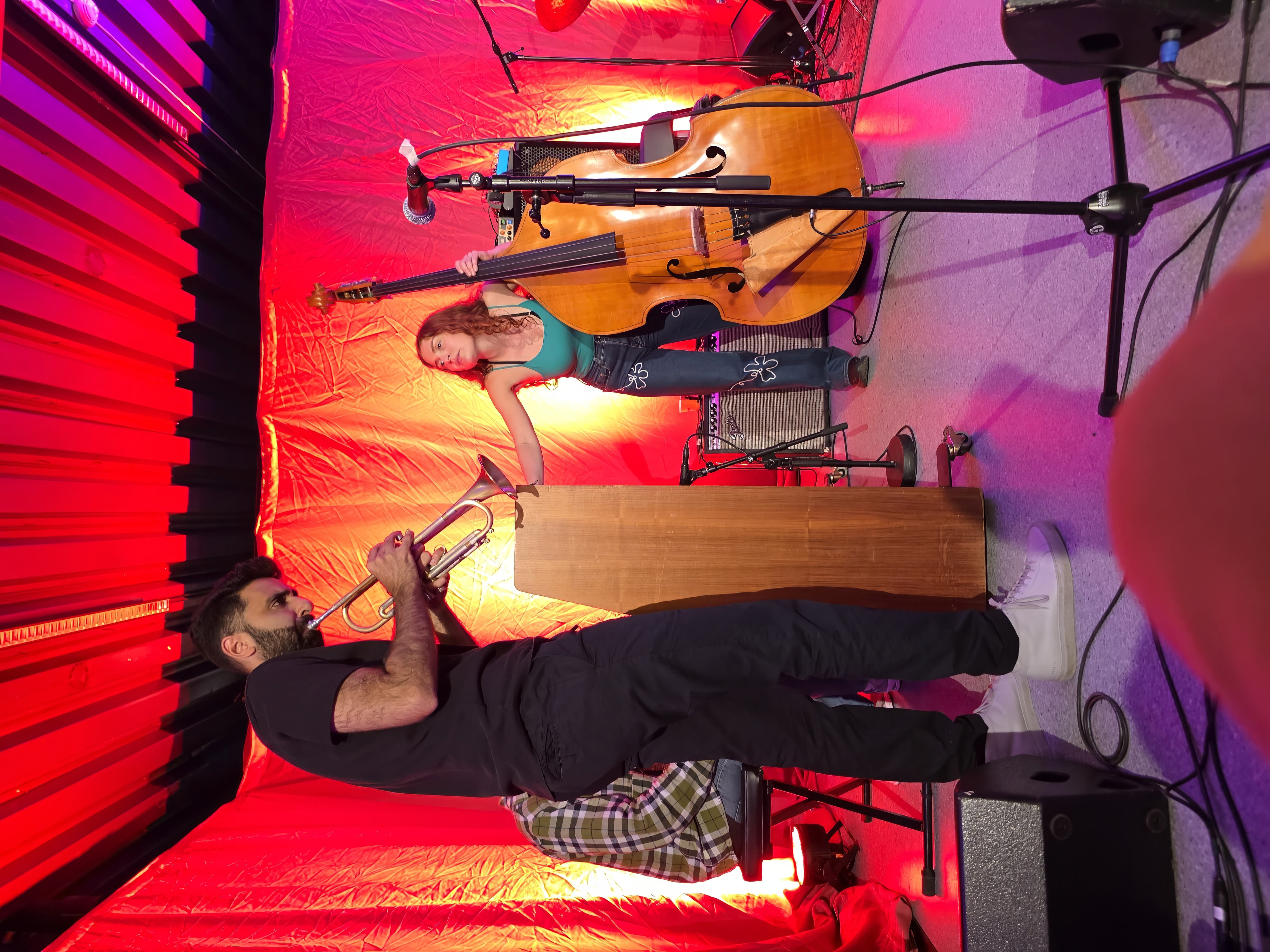 Riley Mulherkar and Loreen Sima jamming at Kroa, Moldejazz 2026 — jazz photo by Daniel Mège | All About Jazz