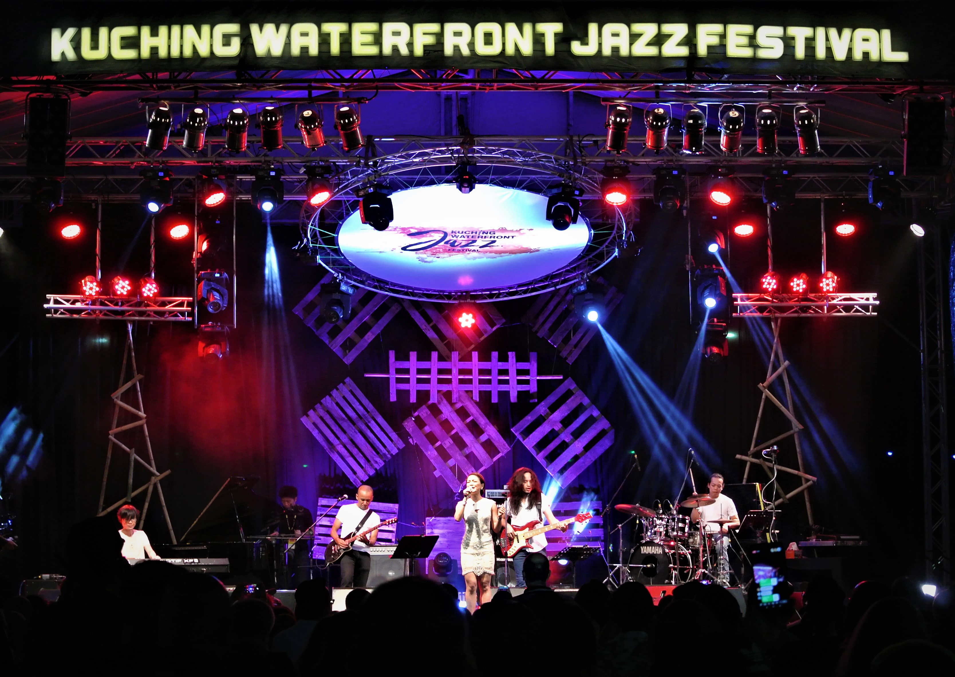 Atilia Haron at Kuching Waterfront Jazz Festival