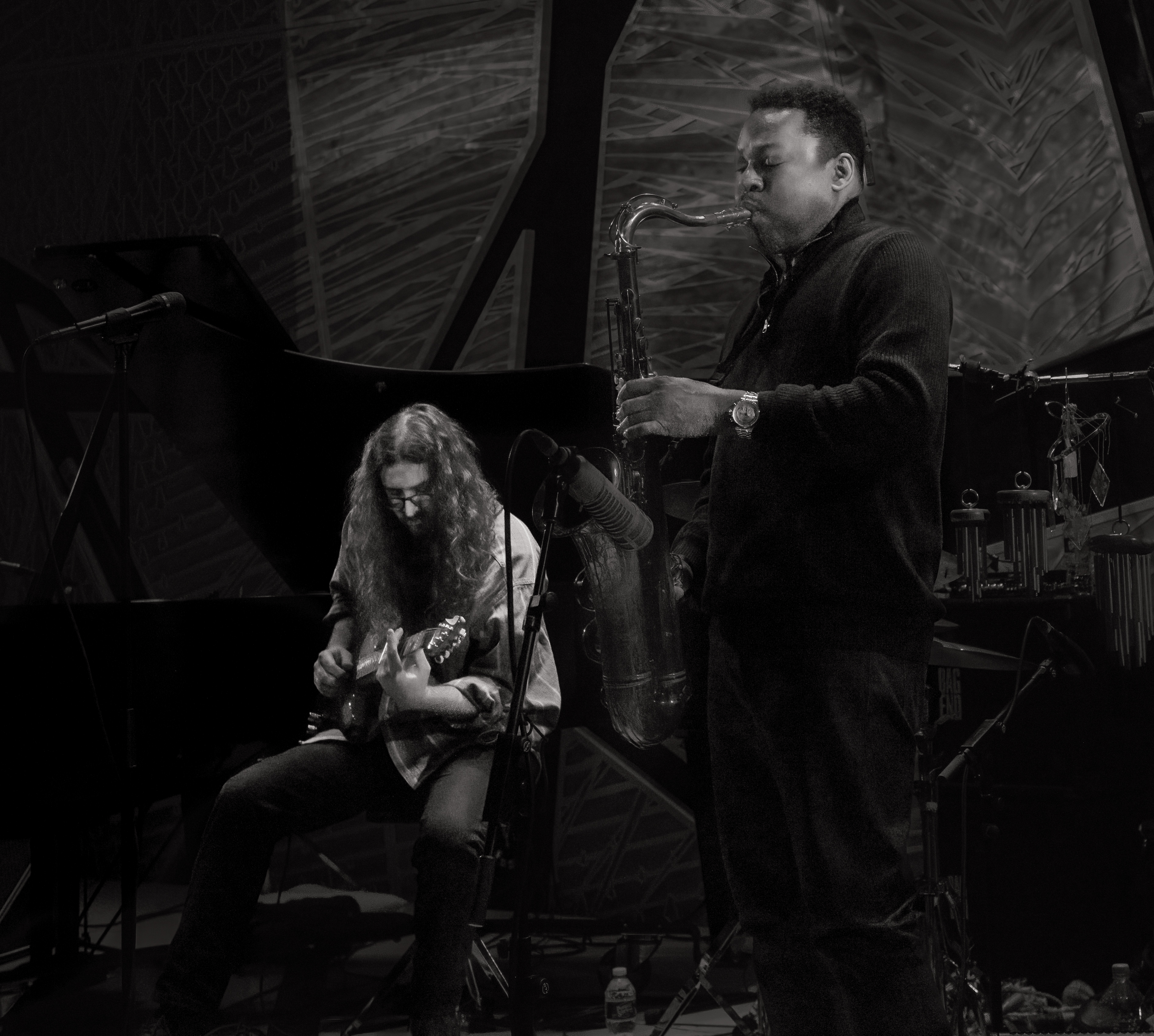 Nate Mercereau and Ravi Coltrane with Surya Botofasina at the NYC Winter Jazz Festival 2023