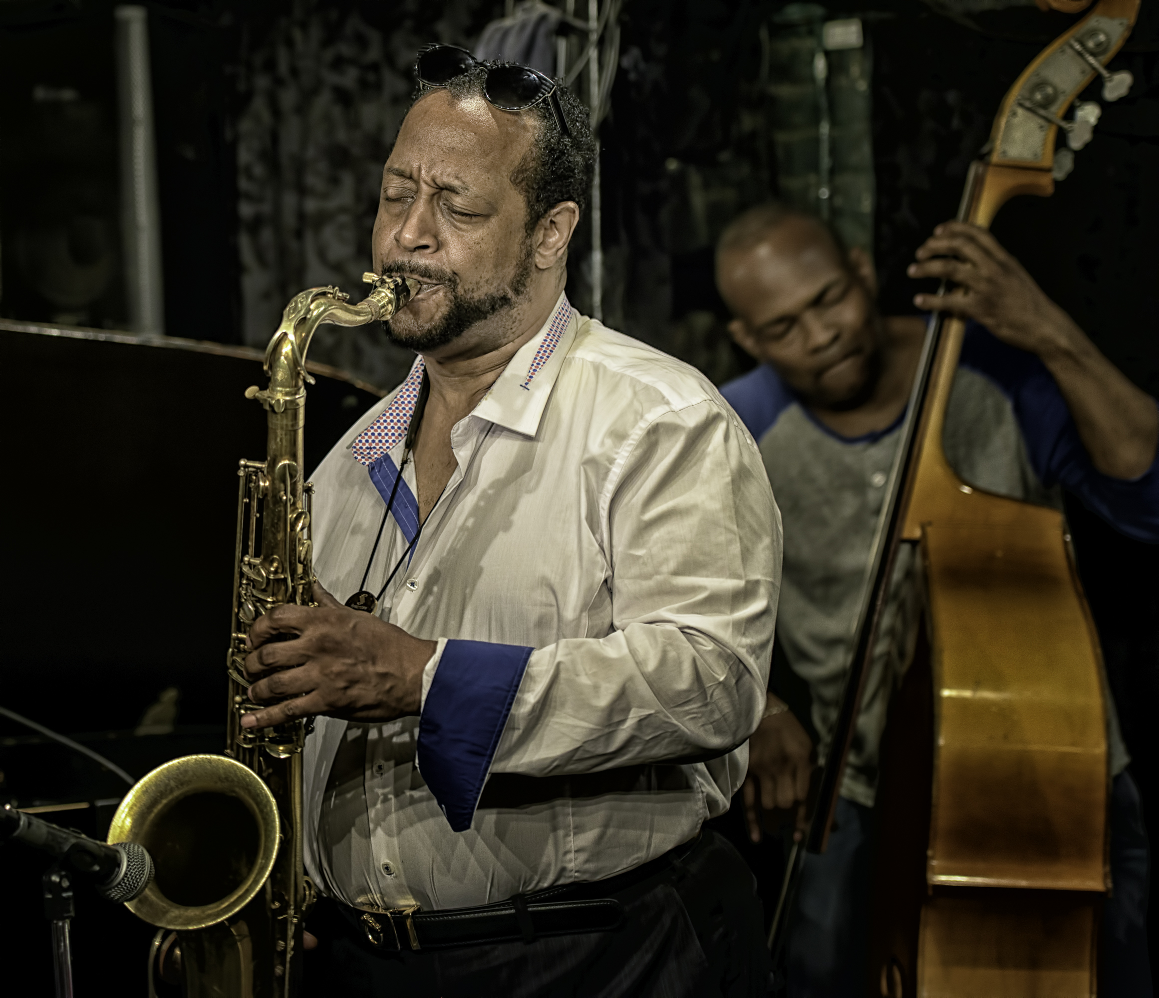 Eric Wyatt and Tyler Mitchell with Eric Wyatt Quartet at Smalls Jazz Club