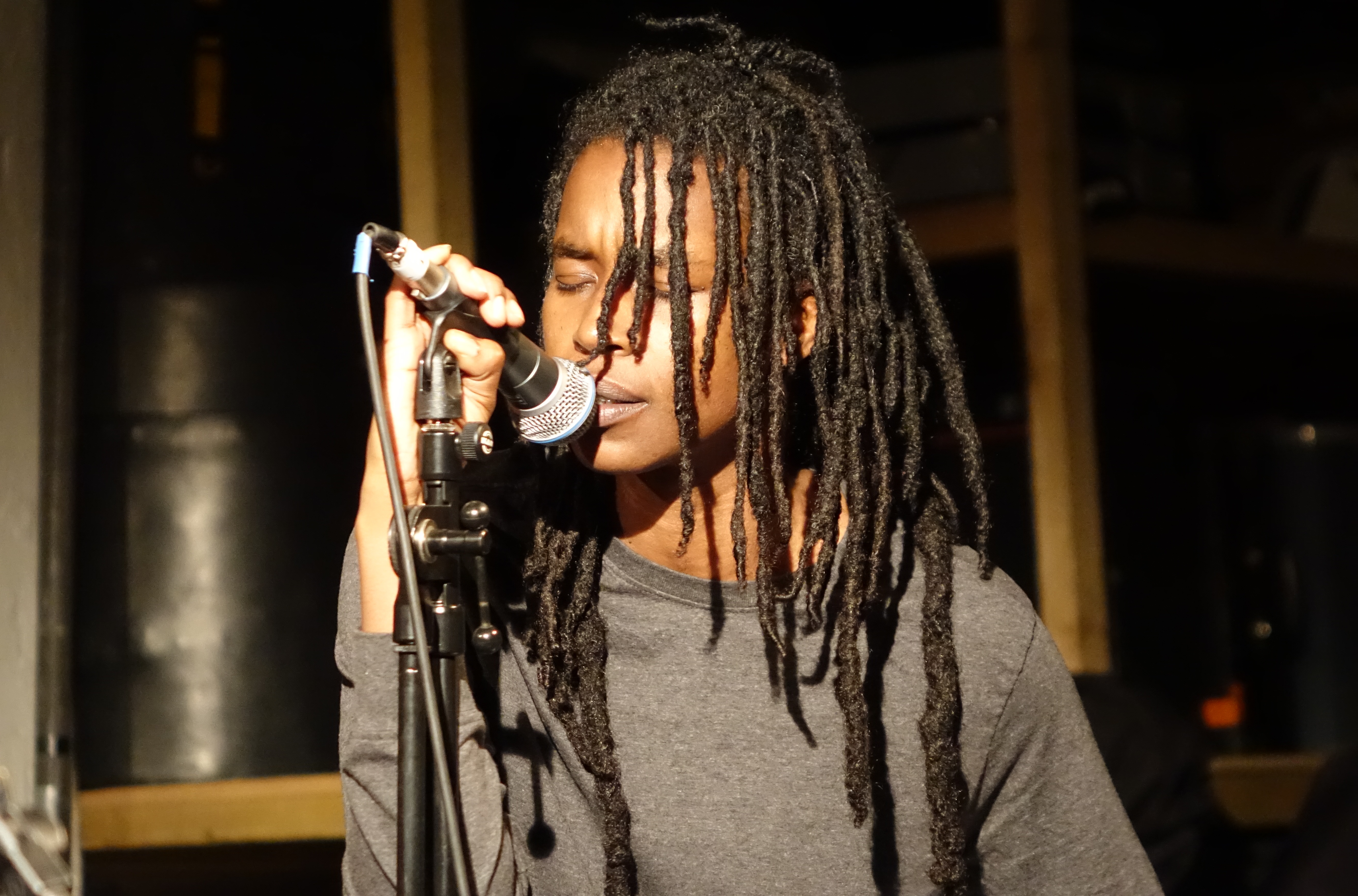 Camae Ayewa at Cafe Oto, London in April 2018