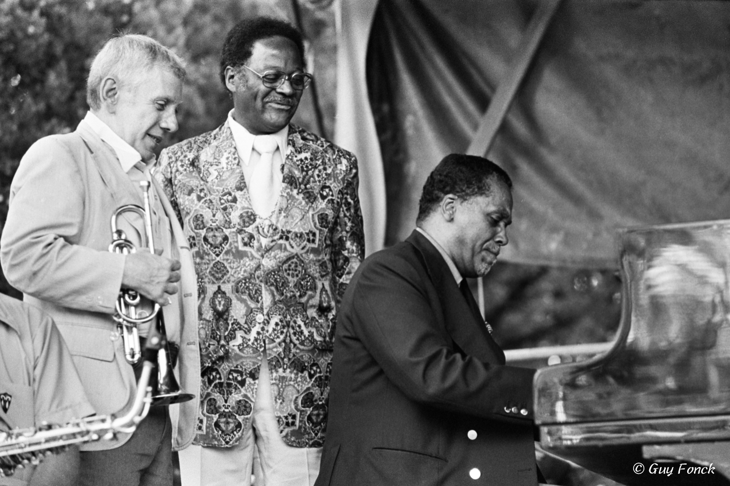 Ruby Braff, Clark Terry, John Lewis 1980 — jazz photo by Guy Fonck | All About Jazz
