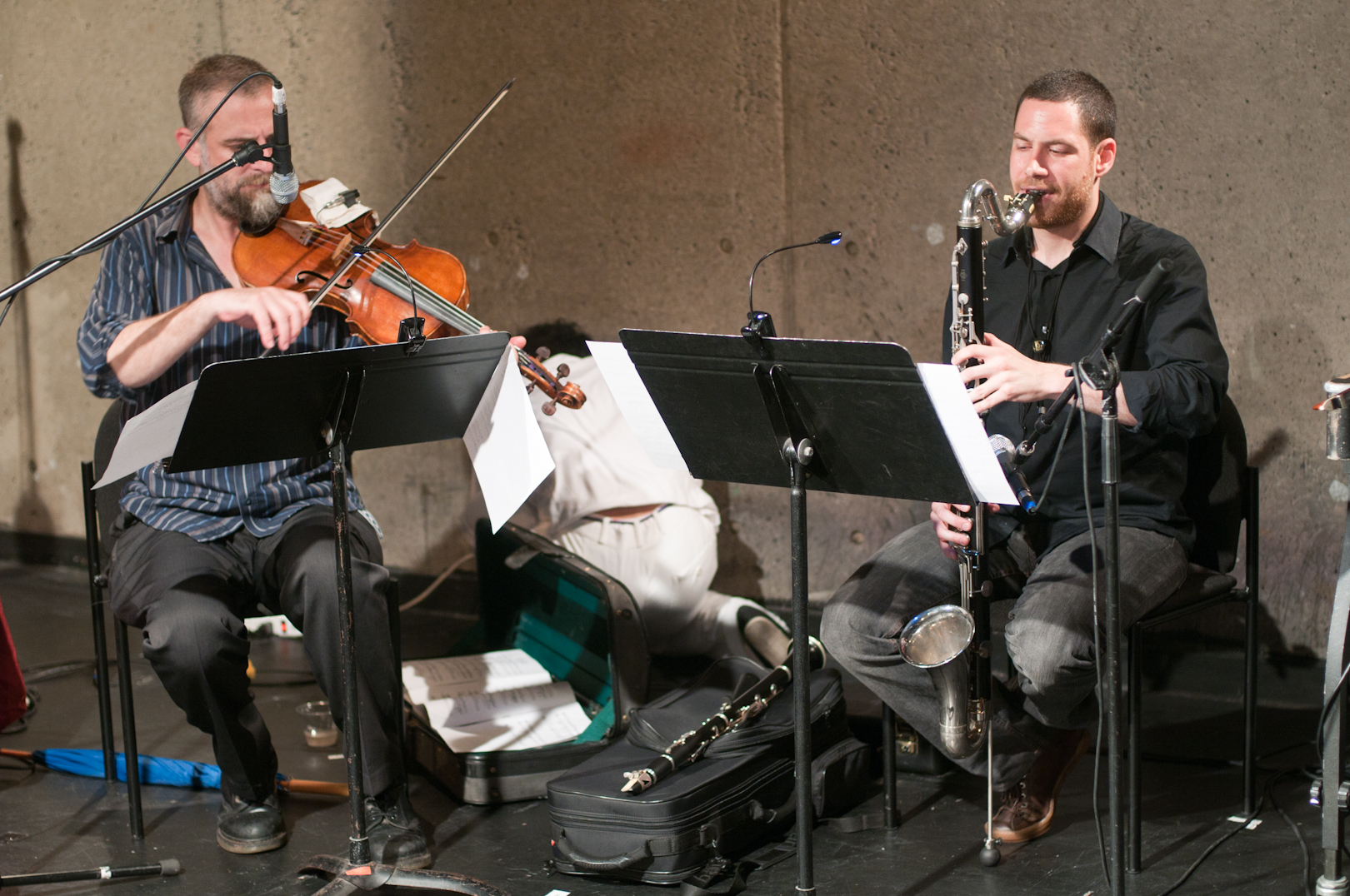 Mat Maneri and Ivan Barenboim with Jen Shyu's Raging Waters, Red Sands at the Vision Festival 2011