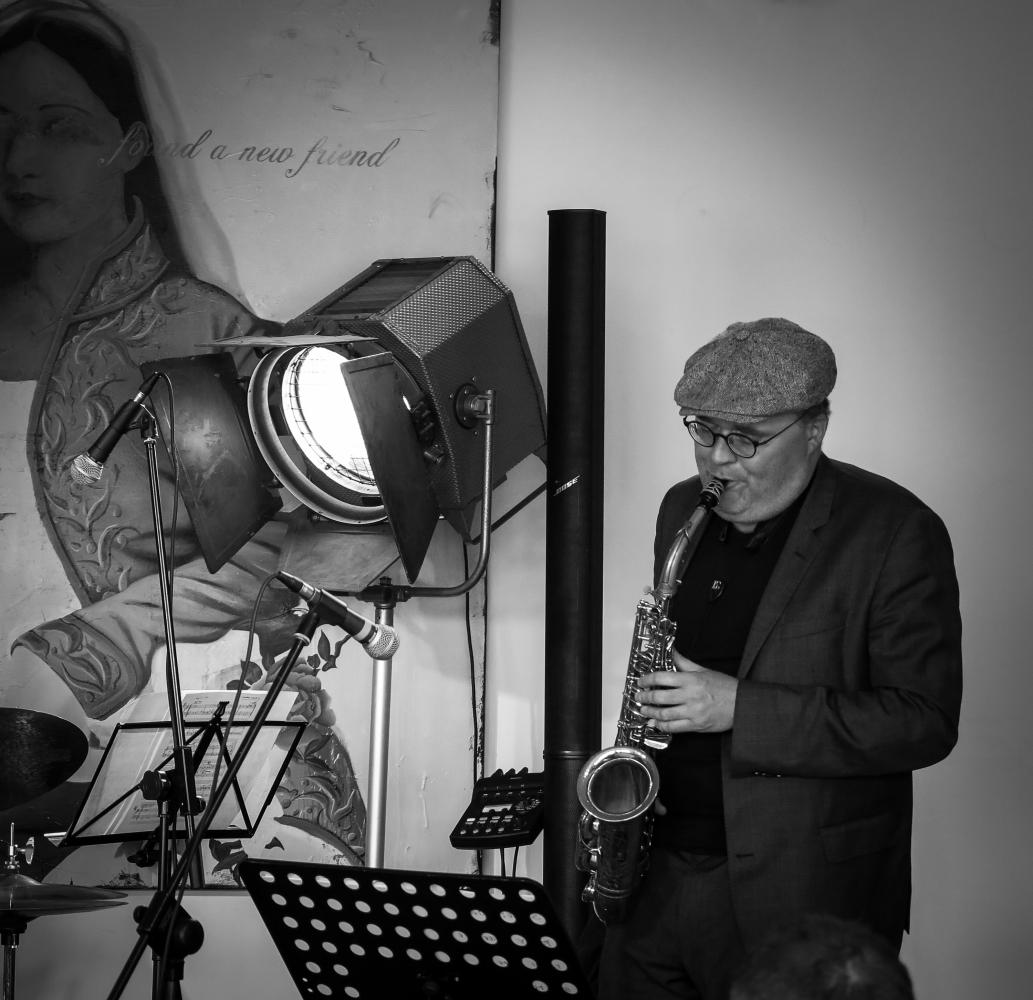 Koppel & Son (Benjamin Koppel) at a recording session in Copenhagen, Denmark