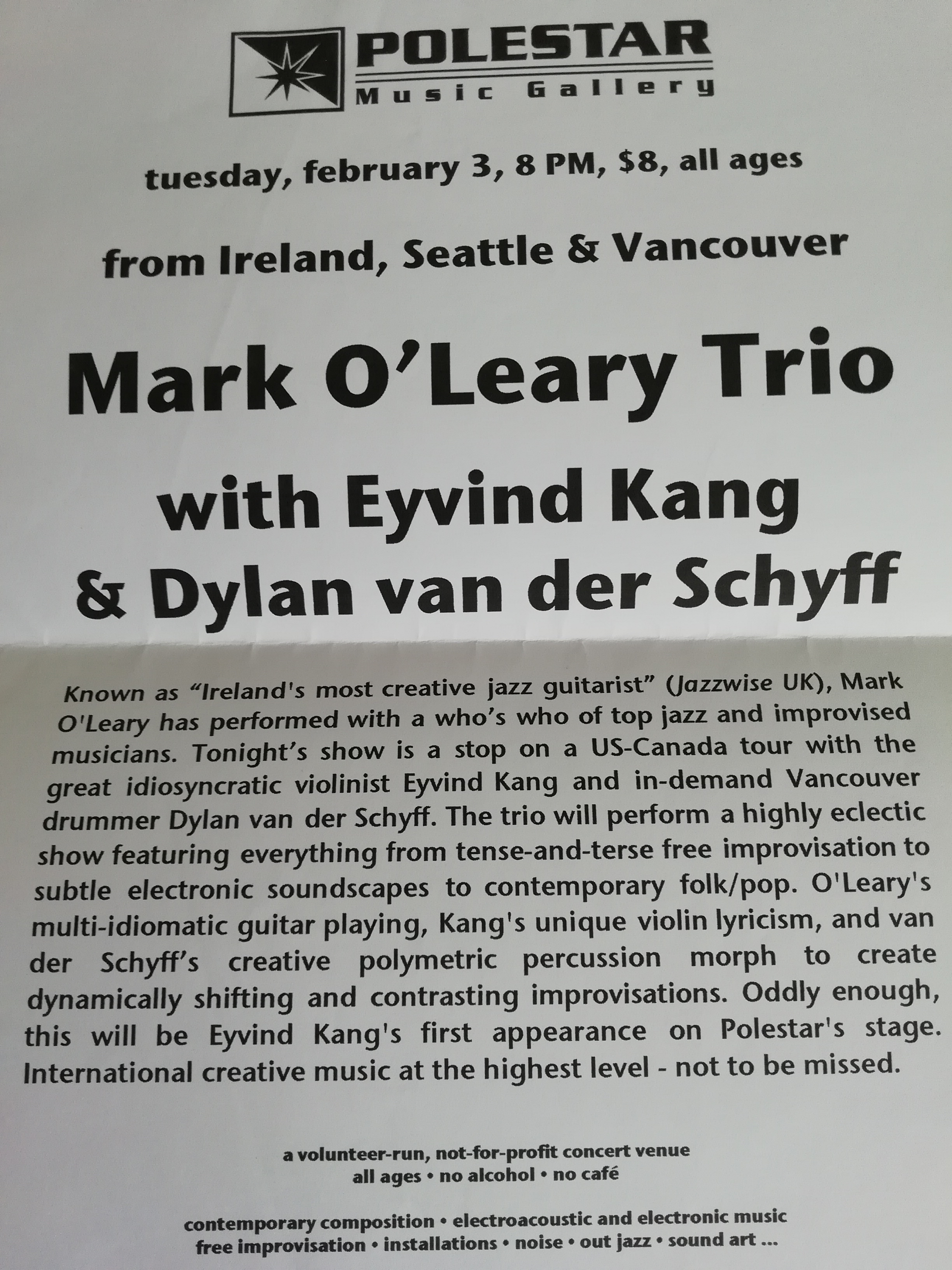 Mark O'Leary Eyvind Kang Dylan Van Der Schyff Polestar