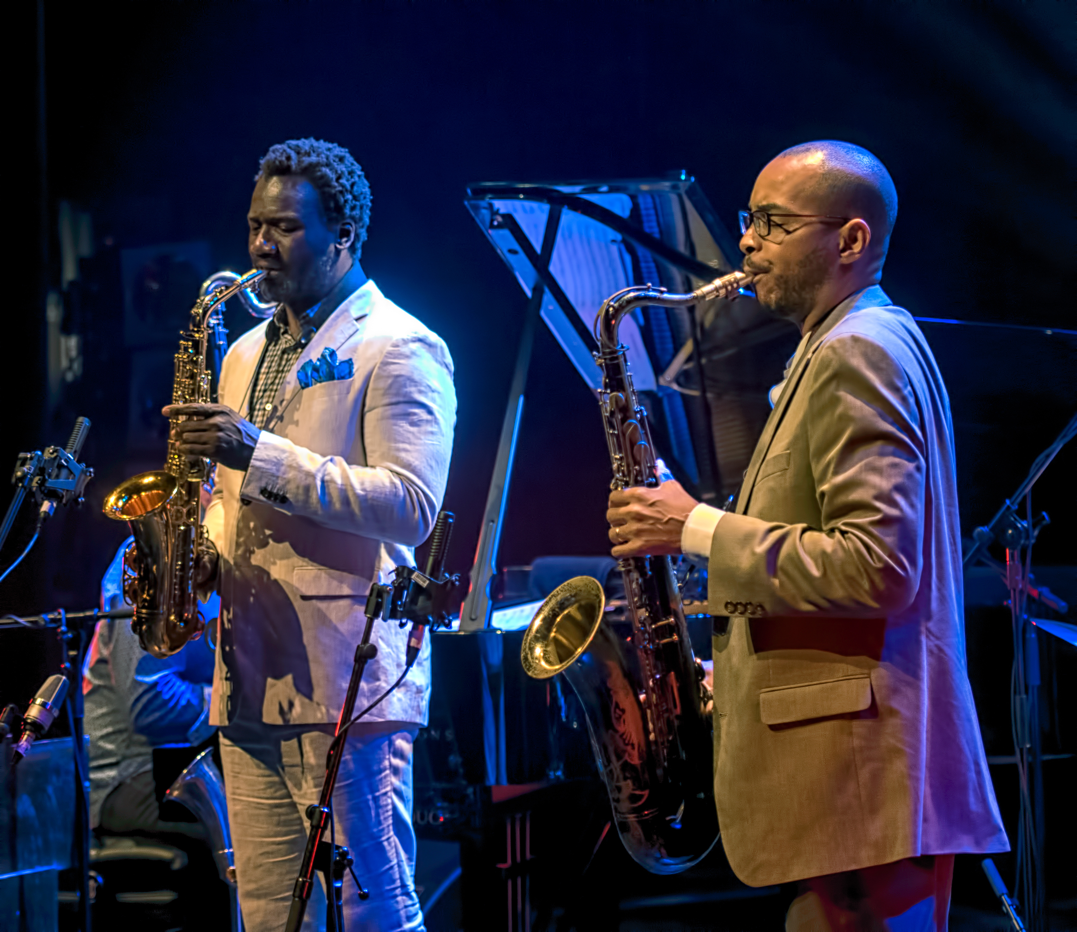 Myron Walden and Melvin Butler with Brian Blade And The Fellowship Band At The Montreal International Jazz Festival 2018