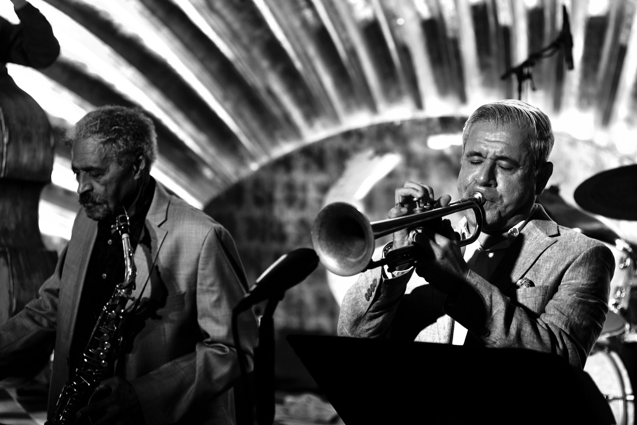 Gilbert Castellanos with altoist Charles McPherson, Lou Lou's, San Diego, Chuck Koton